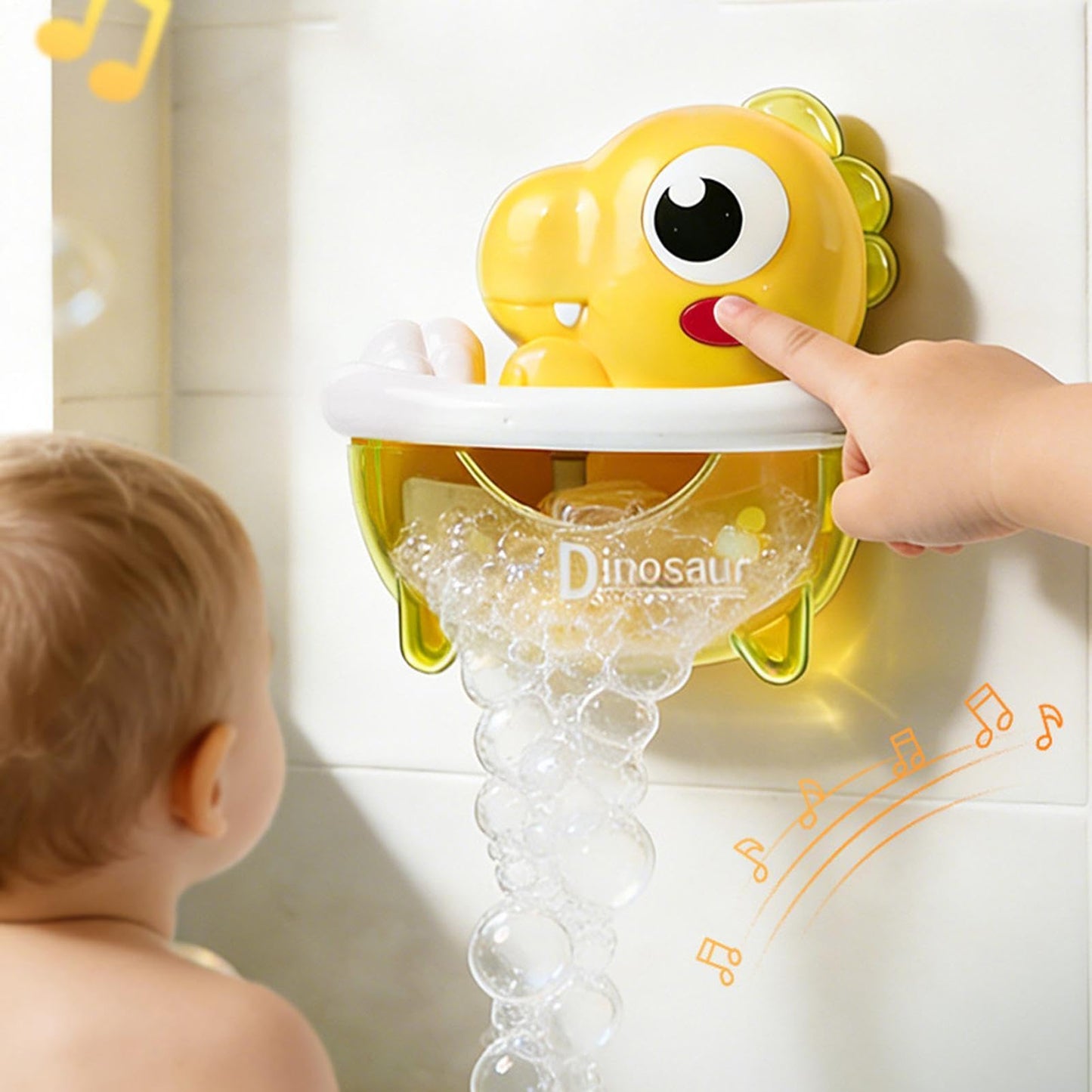 Bath Bubble Machine - Light-Up Dinosaur Shape Toy - Automatic Bubble Maker Bathroom Toy - for Birthday Party Outdoor Garden Pool Beach Kids Girls Aged 1-8