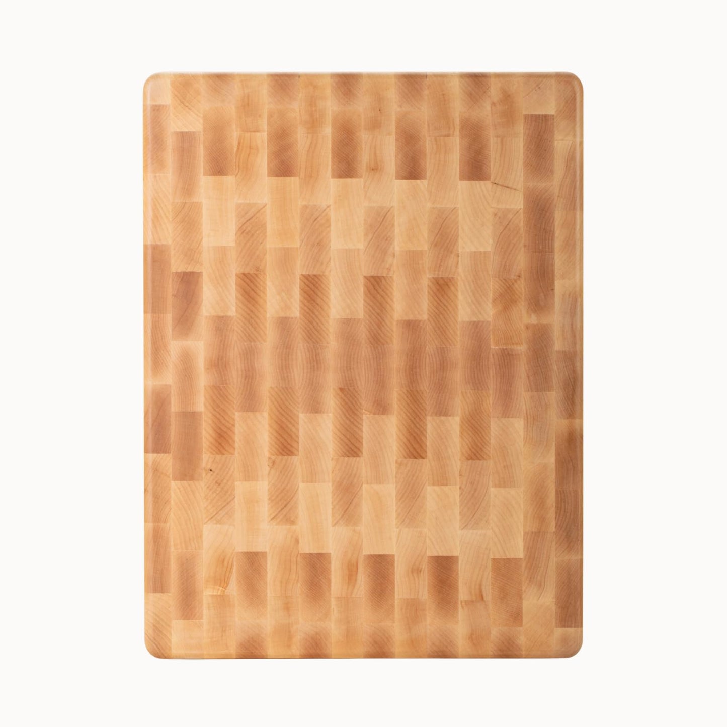 Vandroop Maple End Grain Wood Cutting Boards for Kitchen - 20x15x2” Rectangle Wooden Maple Butcher Block Kitchen Cutting Board - End-Grain Reversible Chopping Board with Finger Grips