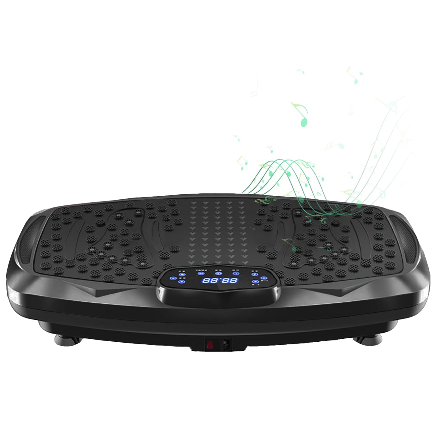 NIMTO Vibration Plate Exercise Machine Whole Body Workout Vibration Fitness Platform for Home Fitness & Weight Loss + BT + Remote, 99 Levels (Black)