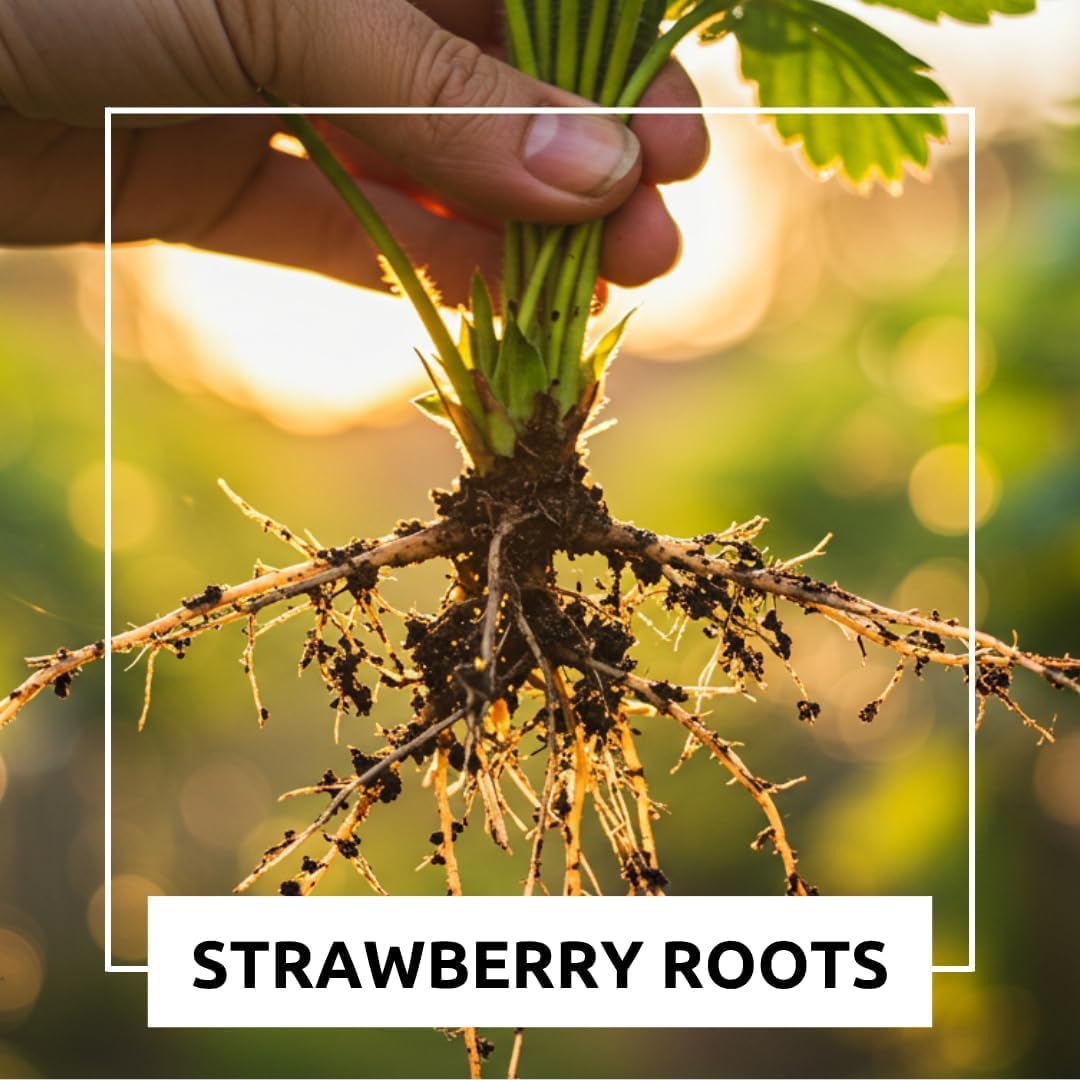 Albion Strawberry Bareroot Plants – Day Neutral Everbearing Strawberry Plants for Planting, Sweet Large Strawberries, High Yield Garden Strawberry Roots for Raised Beds & Containers (50 Plants)