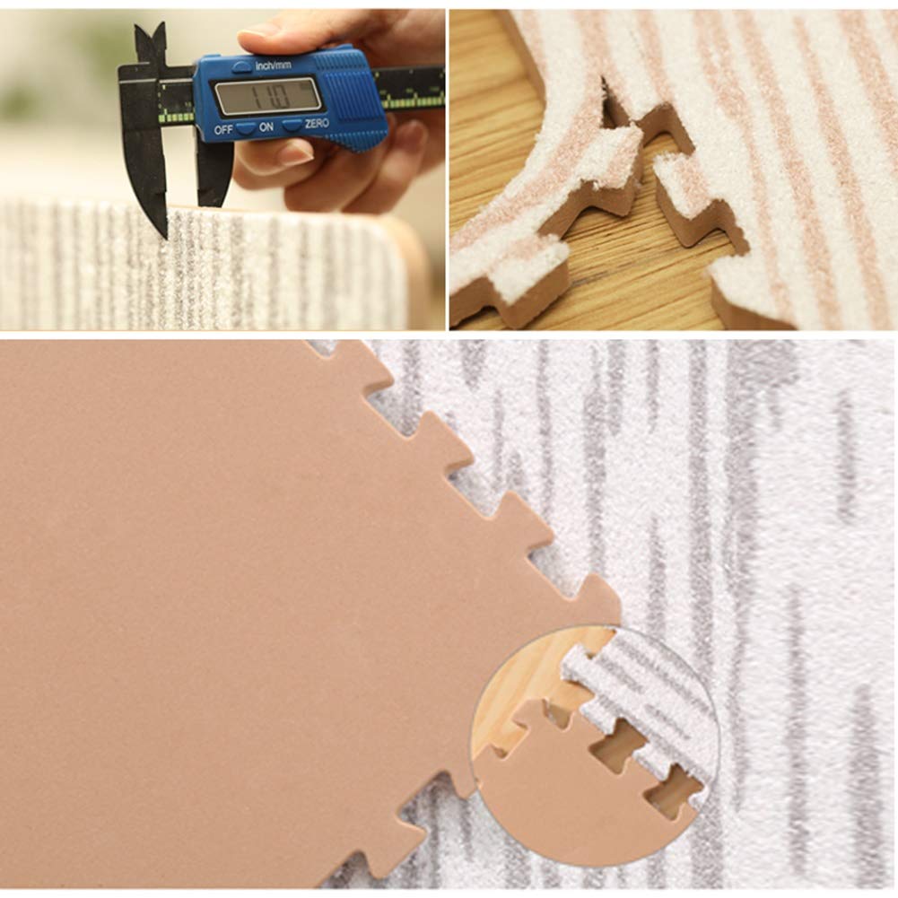 ALGFree Interlocking Floor Tiles Foam Puzzle Mat，1cm Thick Baby Toddler Crawling Mat Play Room Soft Playmats Easy Travel, Free Combination (Color : B, Size : 30x30x1cm-30pcs)
