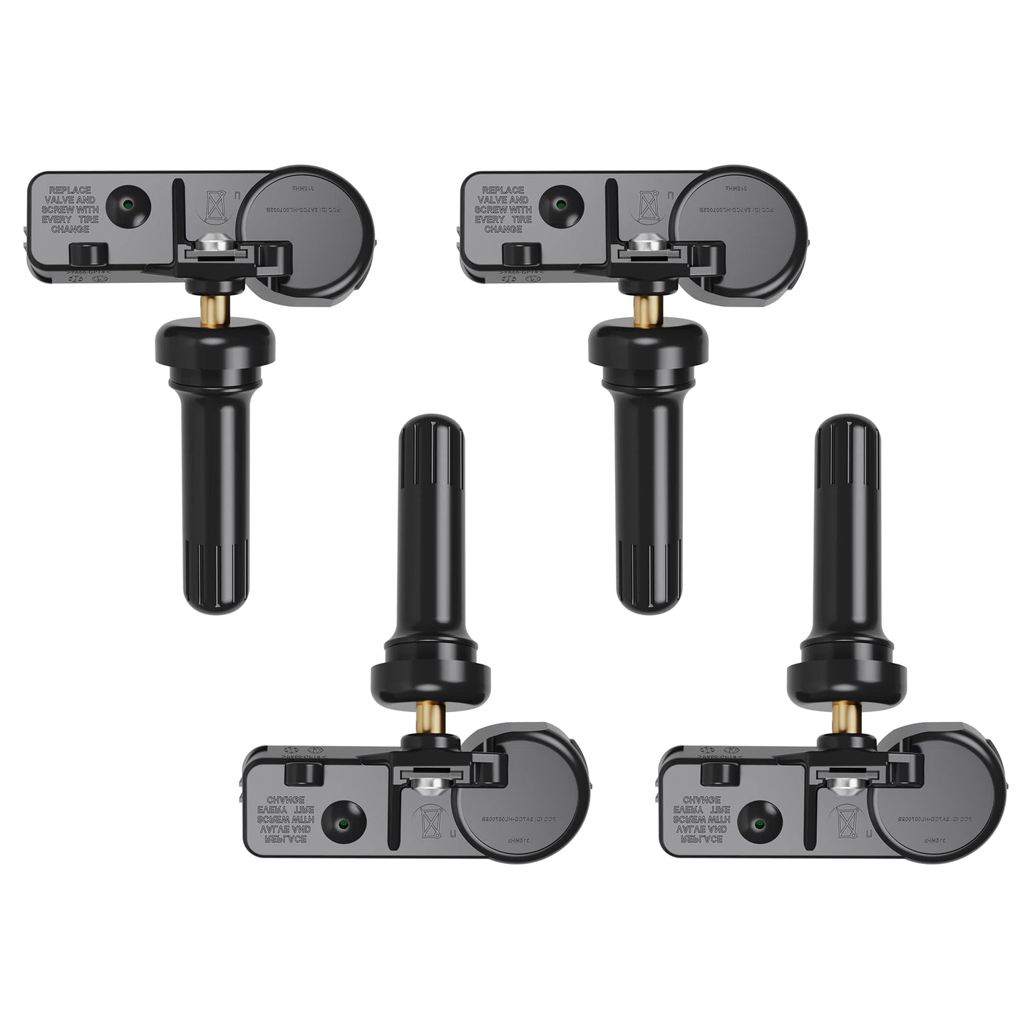 TPMS Sensor,GM 315Mhz Tire Pressure Monitoring Sensor Compatible for Chevy Silverado GMC Cadillac Buick Pontiac Saturn Hummber Saab Replace#13598771 13598772 13586335 13581558 4 Pack