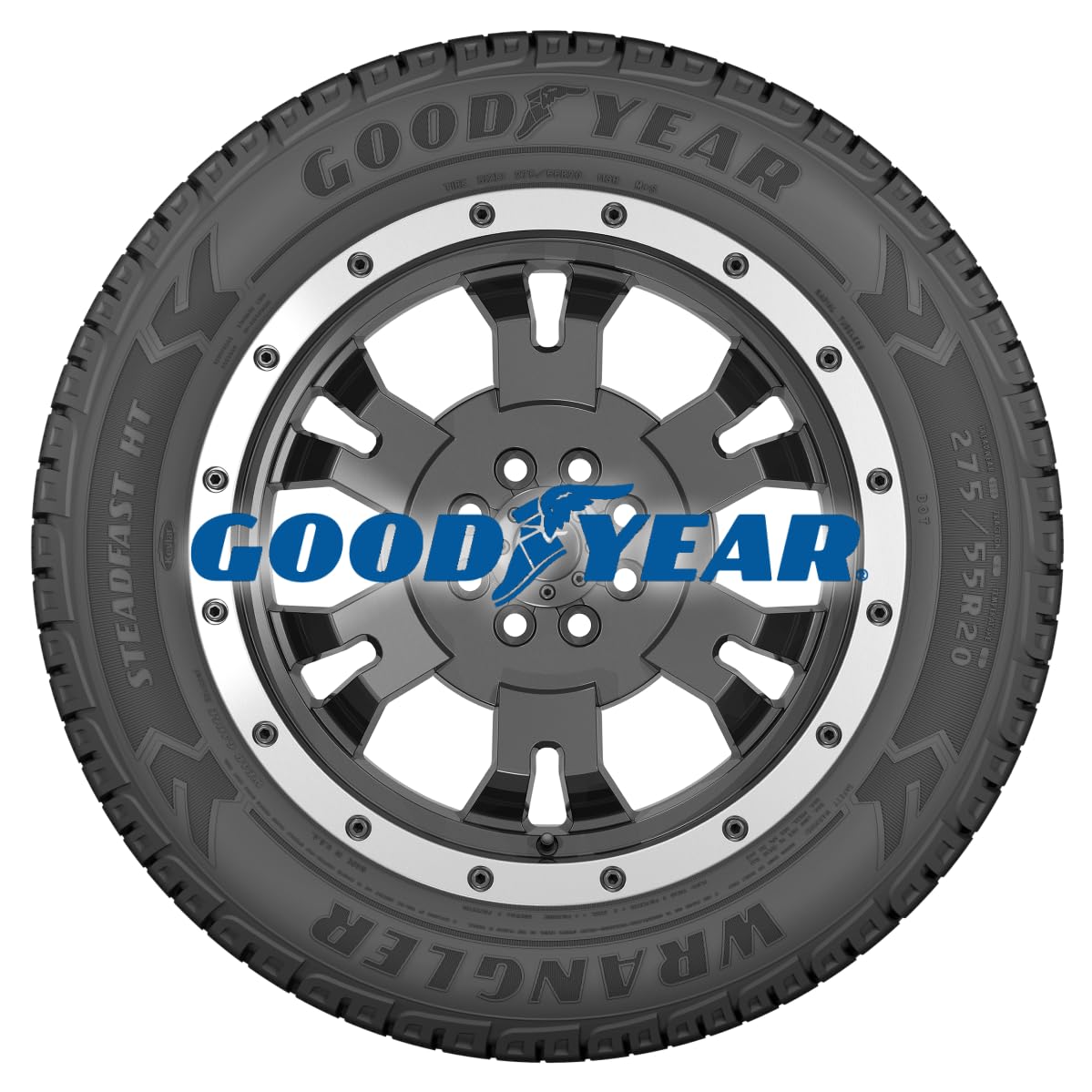 Goodyear Wrangler Steadfast HT All-Season Tire, 245/60R20, Set of 1