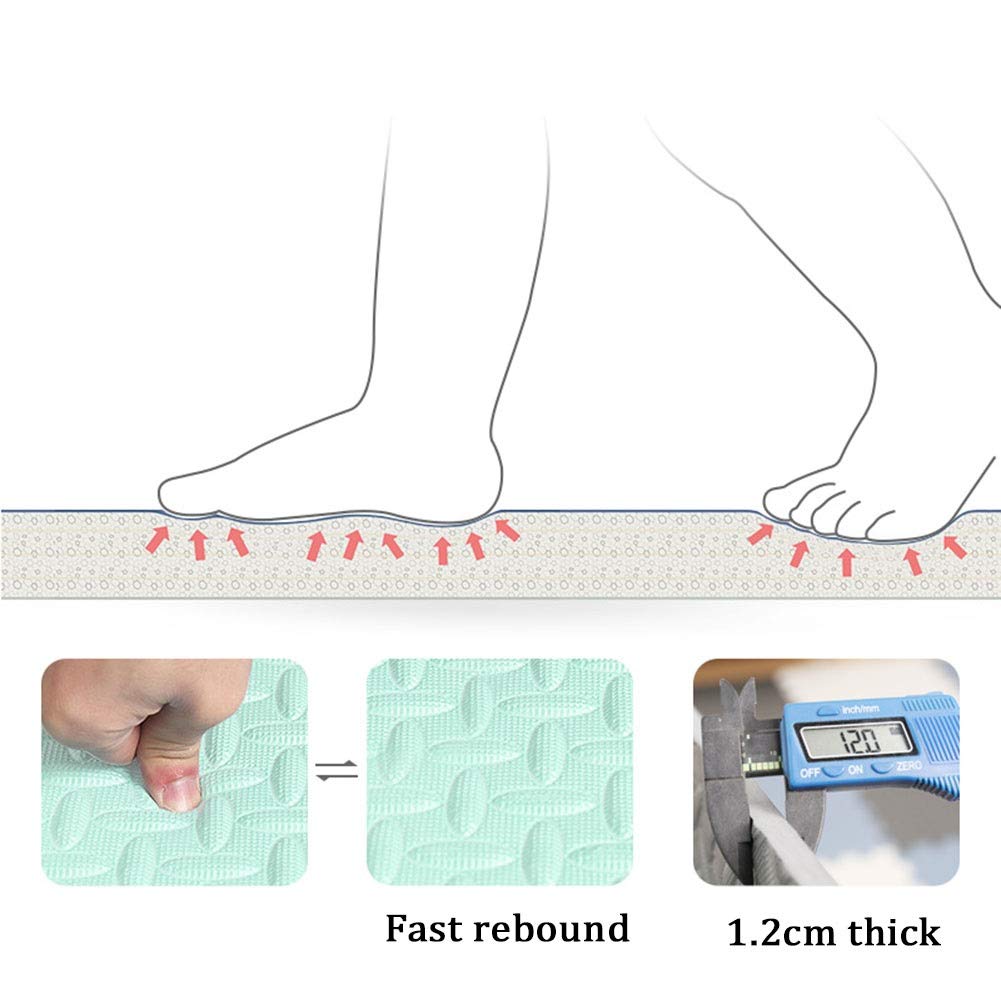 ALGFree Foam Puzzle Mat Soft Kids Baby Foam Activity Play Mat Interlocking Floor Tiles EVA Infant Crawling Mats, Customizable (Color : E, Size : 60x60x1.2cm-8pcs)
