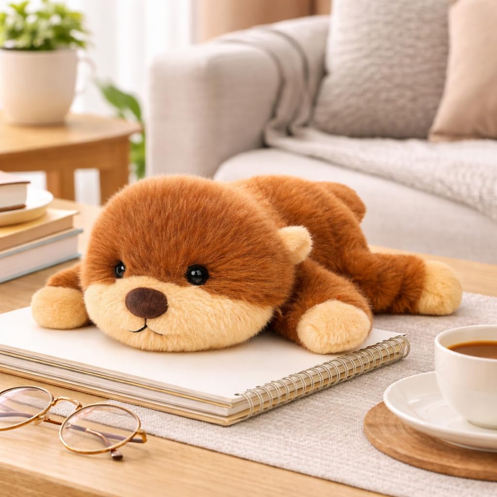 Mushymallow Adorable Plush Otter Stuffed Animal Soft Otter Plush Toy Cute Birthday Gift for Boys Girls Kids Toddlers