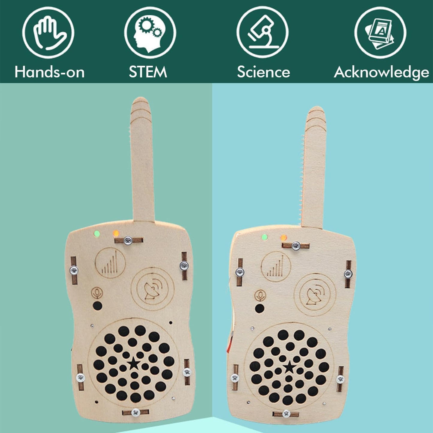 STEM Toys Crafts Kits for Boys Girls Age 5-7 8-13 8-10-12-14 Science DIY Building Kits Kids Activities Walkie Talkies Birthday Gifts for 6 7 8 9 10 11 12 13 14+ Years Old Boys Teens Gift Ideas