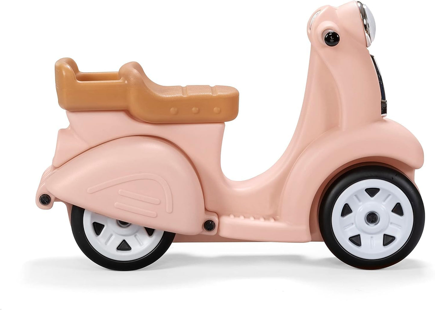 Step2 Ride Along Scooter Kids Push Car, Foot Powered Ride On Toy, Practice Balance with 4 Wheels, Made of Durable Plastic, Max Weight 40 lbs., For Toddlers 1.5-4 Years Old, Rose Pink