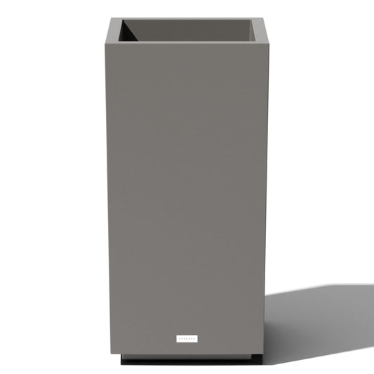 Veradek Block Series Pedestal Planter - Tall Planter for Indoor or Outdoor Front Porch | All-Weather Use with Removable Insert Bucket | Modern Décor for Flowers, Tall Trees, Faux Plants