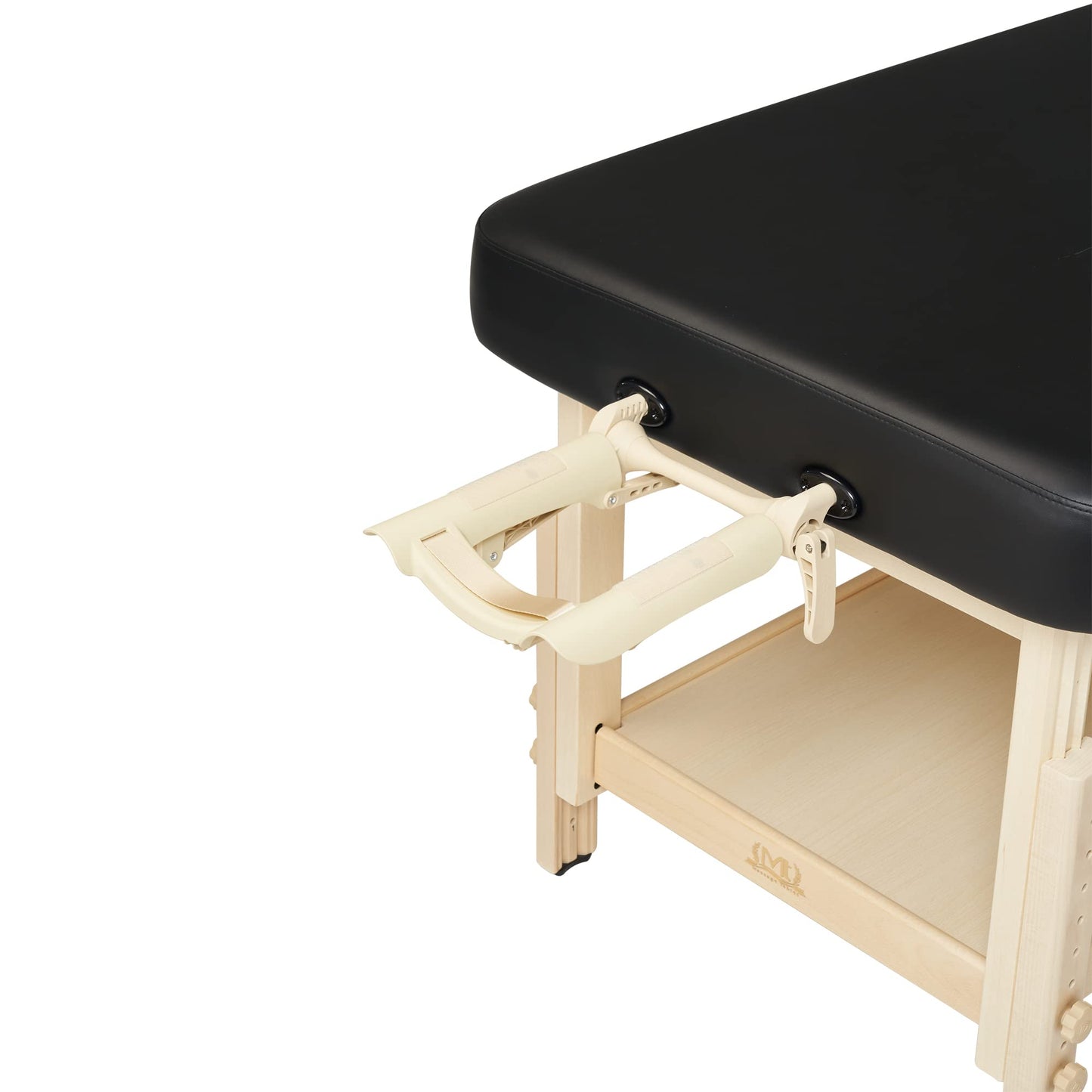 30" Harvey Tilt Stationary Massage Table Beauty Medical Tattoo Spa Salon Facial Clinical Treatment Aesthetic Physical Therapy Beds-Two Section Tilting Lift-Back Backrest - Black
