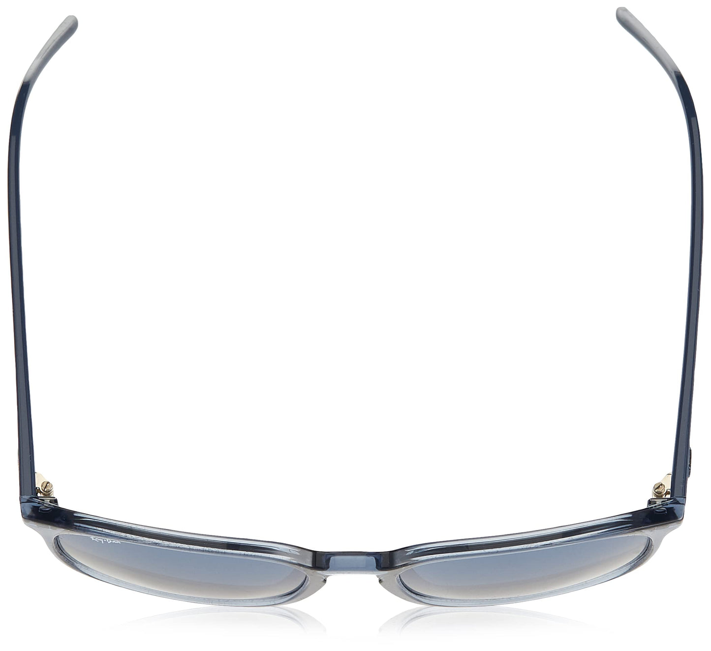 Ray-Ban Unisex RB4387 Square Sunglasses, Transparent Blue/Dark Blue, 56 mm