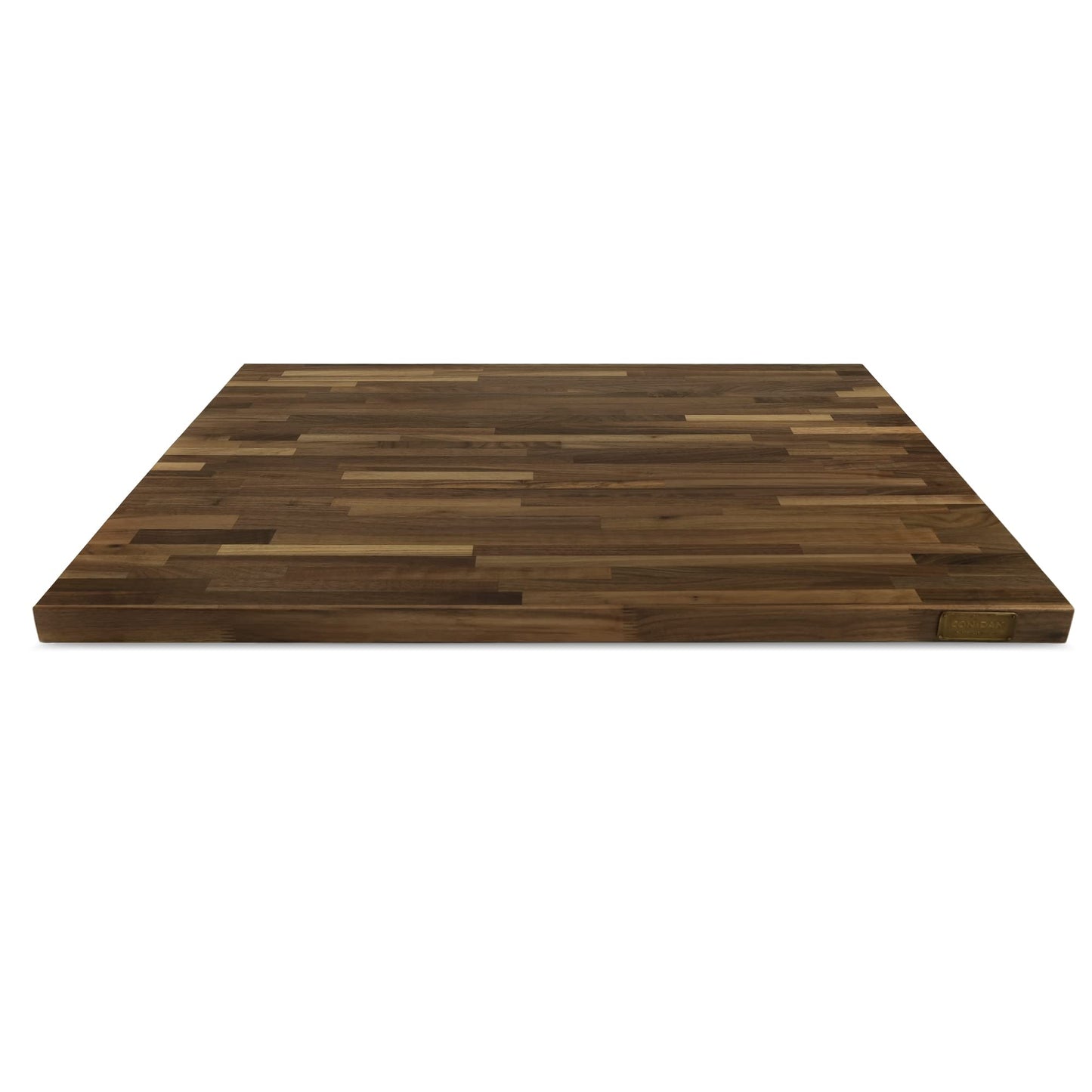 CONSDAN Butcher Block Counter Top, Walnut Solid Hardwood Countertop, Wood Slabs for Kitchen, Reversible, Both Side Polished, Prefinished with Food-safe Oil, 1.5" Thickness, 84"x25"