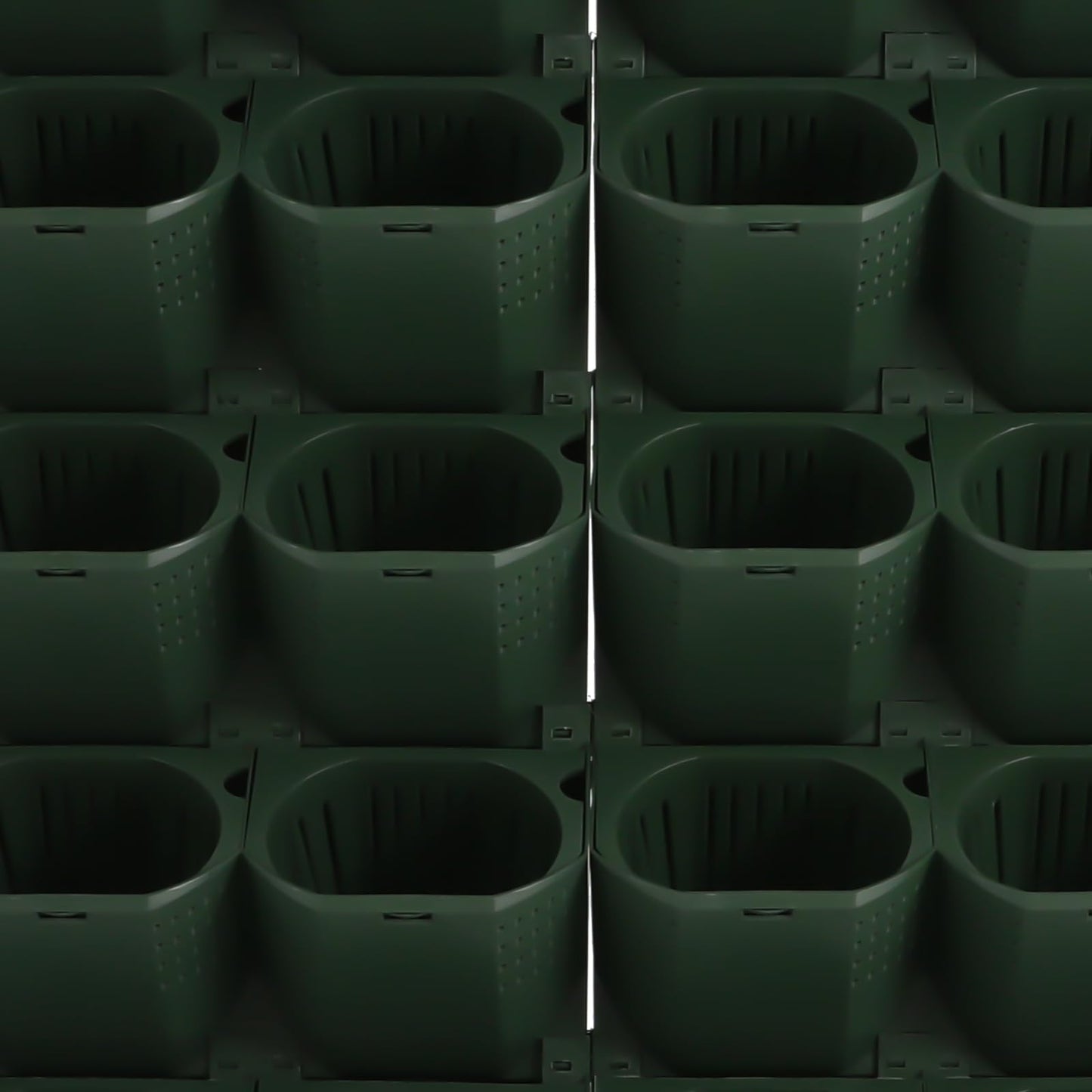 Self Watering Wall Planter with 18/36 Pots Vertical Garden for Indoor Outdoor Plants Hydroponics Growing System Wall-Mounted Stackable Planter for Herbs Flowers Vegetables Home Decor (Green, 36 Pots)