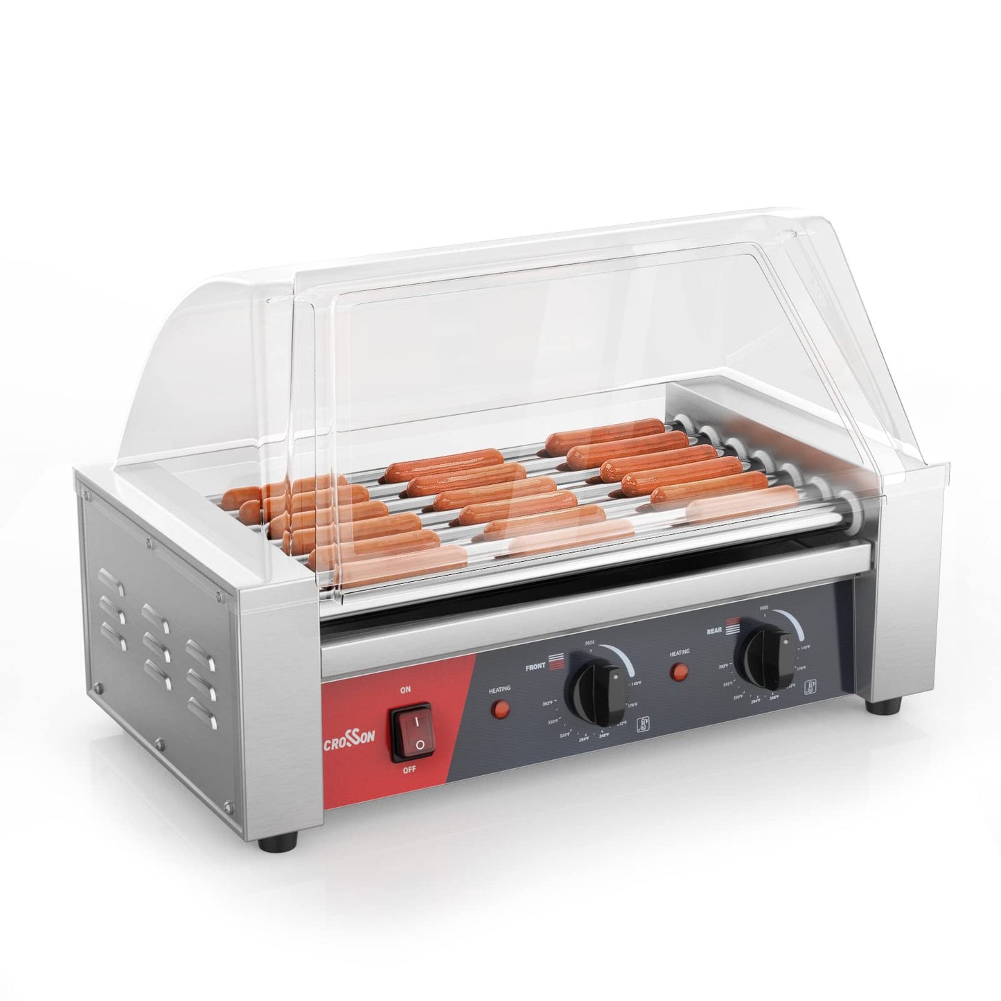 Hot Dog 7 Roller and Commercial Double Deck 16 inch Countertop Electric Pizza Oven