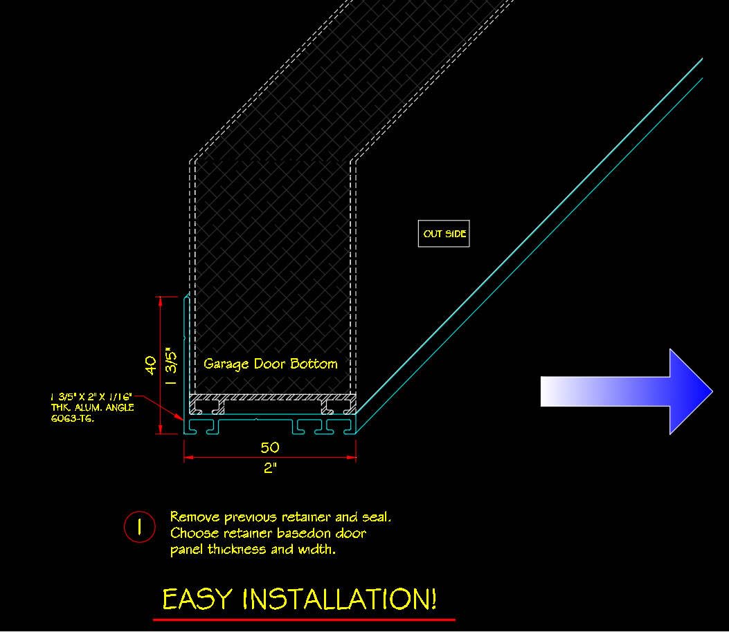 YONOVNEW Weatherproofing Garage Door Bottom Seal, Garage Door Threshold Seal, Universal Fit, 16FT for Insulation and Protection
