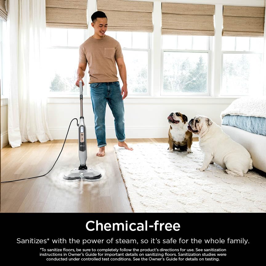 Shark Steam & Scrub with Steam Blaster Technology All-in-One Hard Floor Steam Mop with 3 Steam Modes & LED Headlights S8201, Rotator White