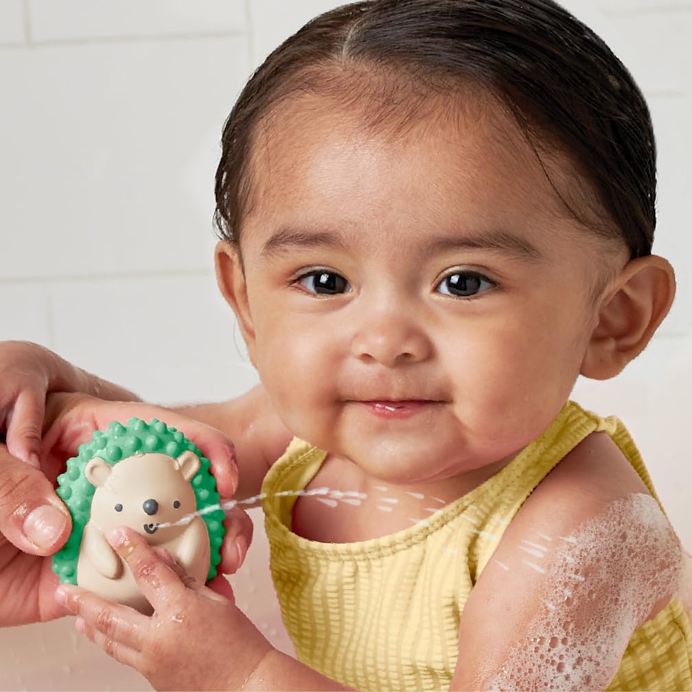 Itzy Ritzy 10-Piece Water Bath Toys Gift Set – Soft, Squeezable Multicolor Sensory Toy Set for Motor Skills, Imaginative Play, and Fun Bathtime Activities