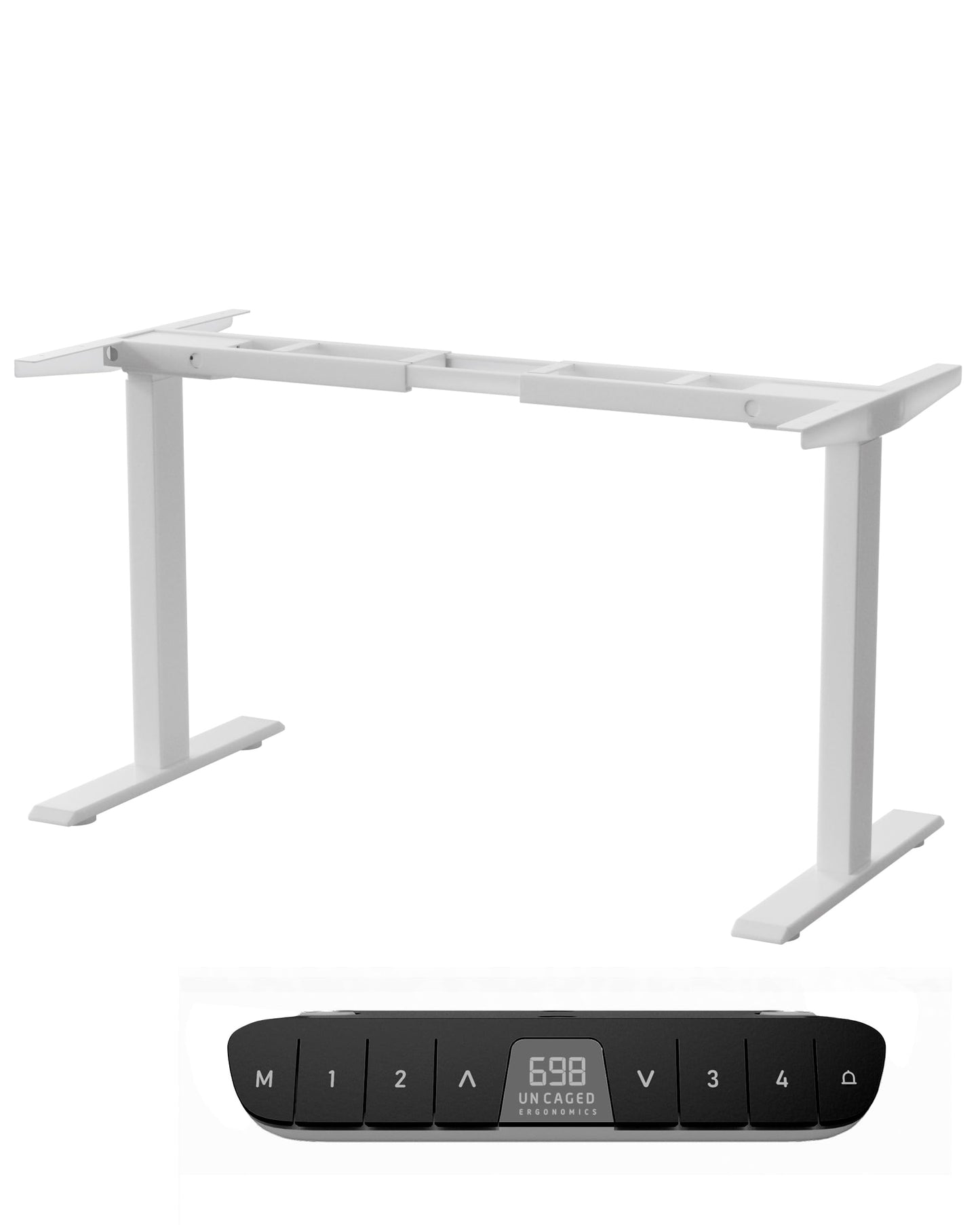 Rise Up Standing Desk Legs, Adjustable Standing Desk Frame Dual Motor w/Memory, Electric Frame Base Height Desktop Table, Sit Stand Electric Table Legs
