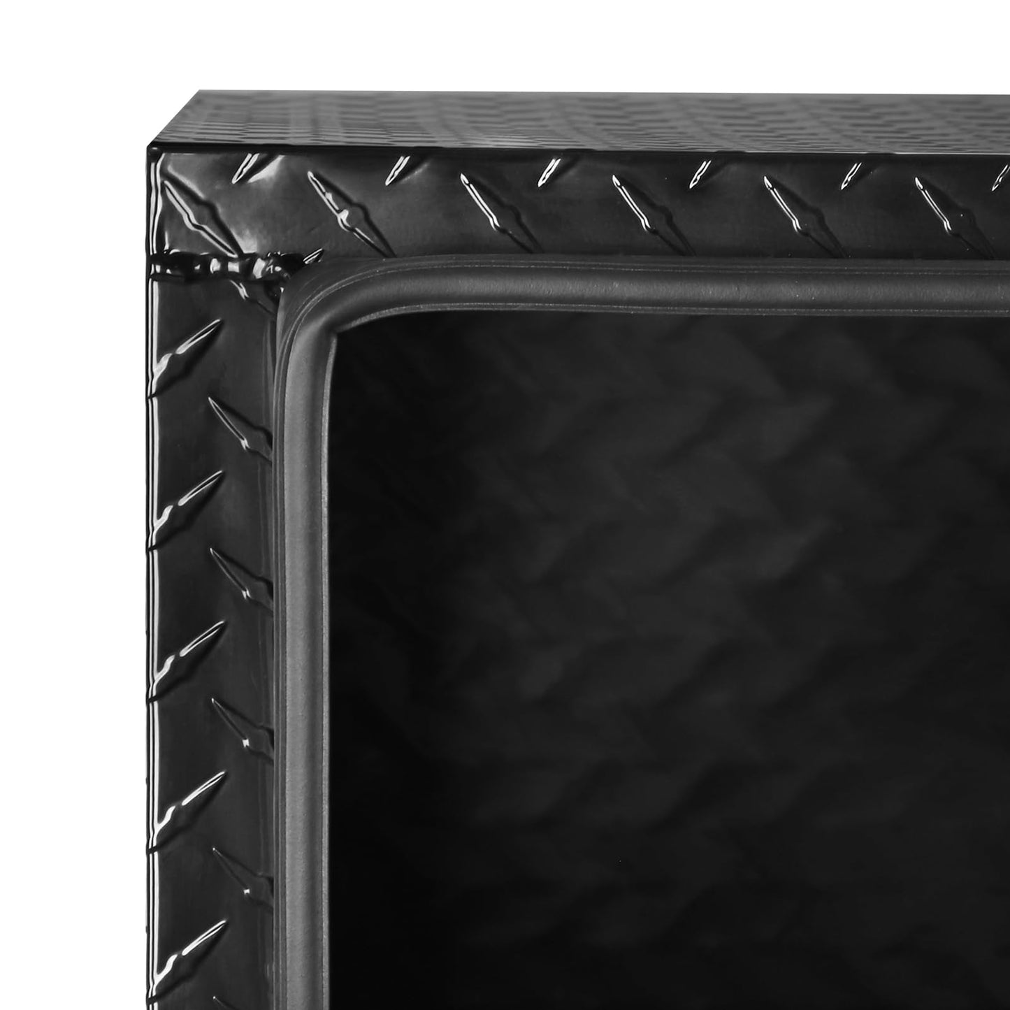 FORWODE 36 Inch Underbody Truck Tool Box Aluminum Heavy Duty Trailer Tool Box for Pickup Truck Bed, RV Toolbox - Black