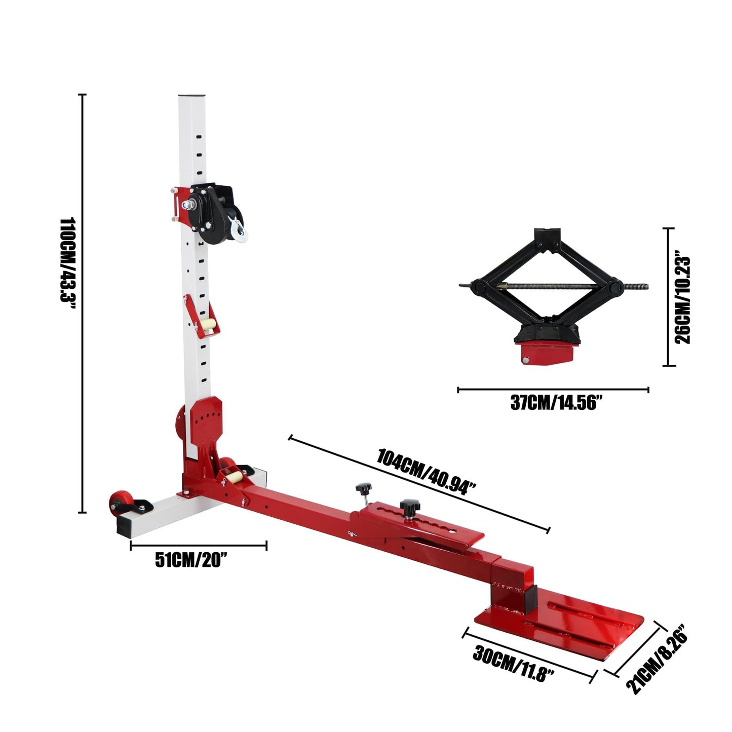 Pulling tower，Dent Repair Puller Car Body Tools，3 in 1 Car Dent Removal Tool,Pulling Systems，Car Body Repair System Accessory Tower Tools Stretch Tool ，Adjustable Sheet Metal Dent Pulling Kit