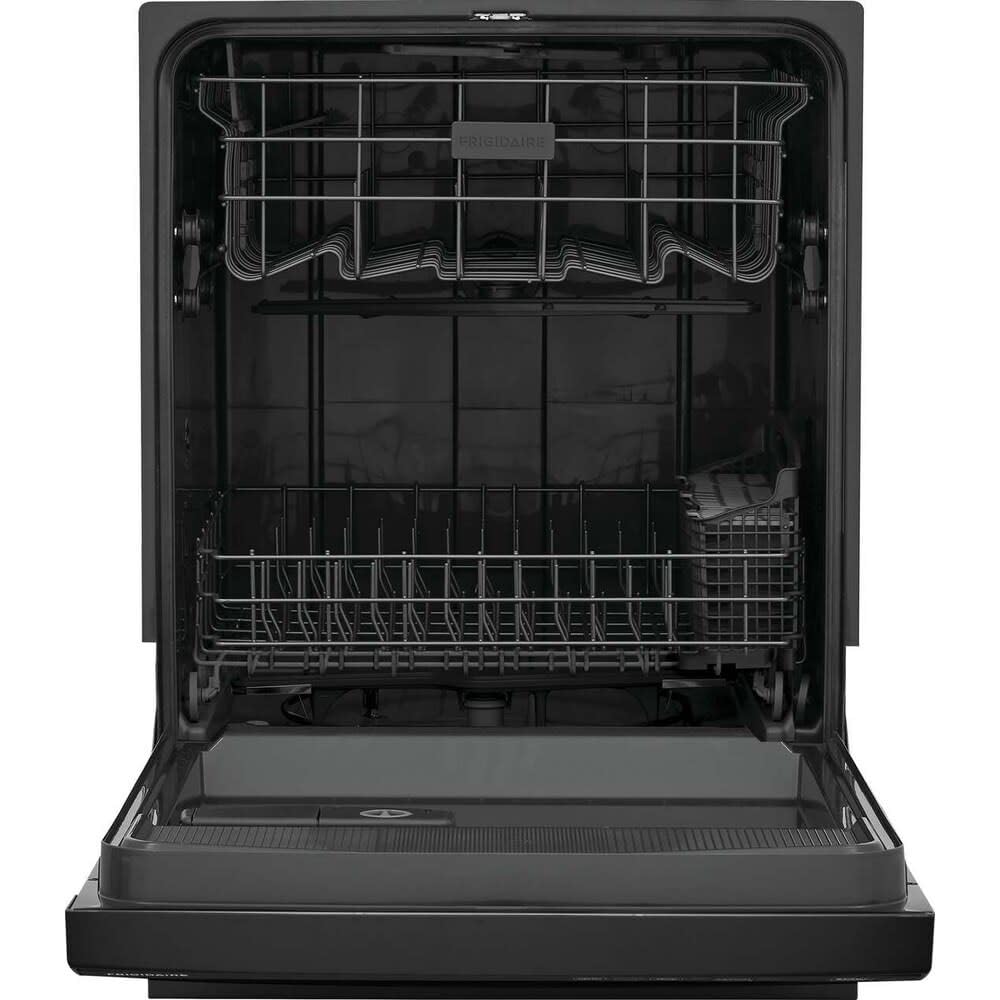 Frigidaire 24 in Front Control Built-in Tall Tub Dishwasher in Stainless Steel with 4-Cycles and DishSense Sensor Technology