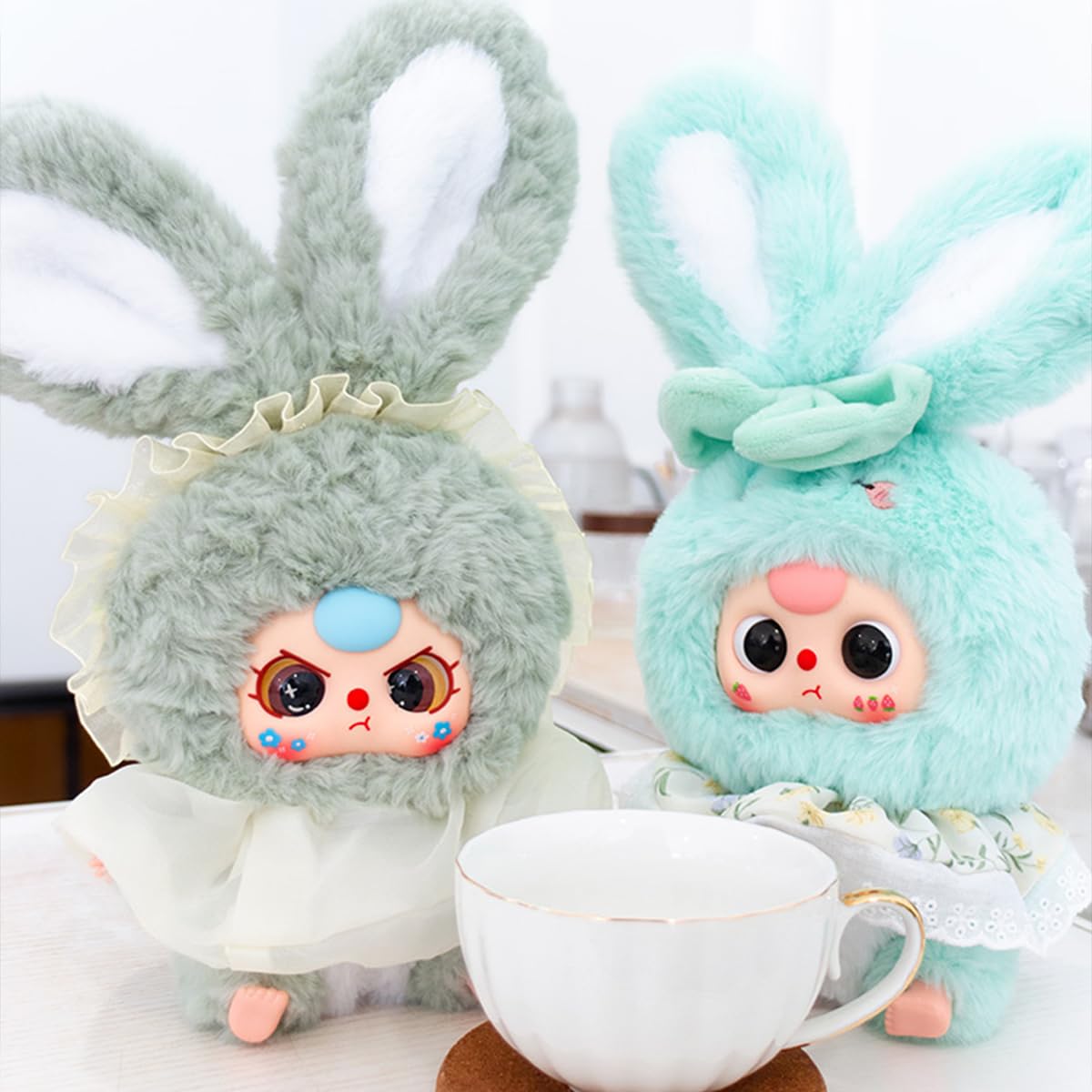 Baby Three Lily Rabbit Town Series 2 Plush Blind Box 1Pc (1 of 12 Possible Styles) Kawaii Cute Blind Box Figures, Random Design Action Figures Collectible Toys Home Decorations