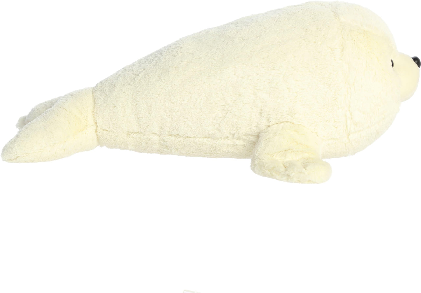 Aurora® Snuggly Super Flopsie™ Baby Harp Seal Stuffed Animal - Large Size for Giant Cuddles - Perfect for Decorating Rooms and Birthday Gifts - White 29 Inches