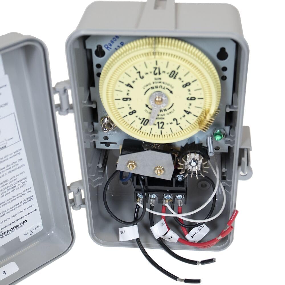 Intermatic R8816P101C Sprinkler & Irrigation Timer, 240V 3Hp DPST - Customizable Water Conservation with 14-Day Skipper - Rain-Ready, Smart Watering Control for Efficient Irrigation