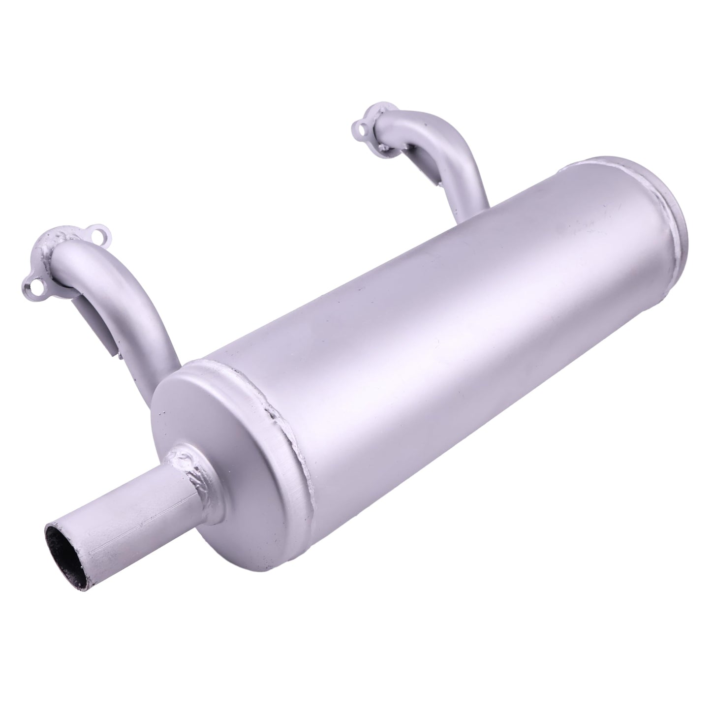 DVPARTS Low Mount Horizontal Muffler 49070-0878 Compatible with Kawasaki 651V 691V 730V 726cc