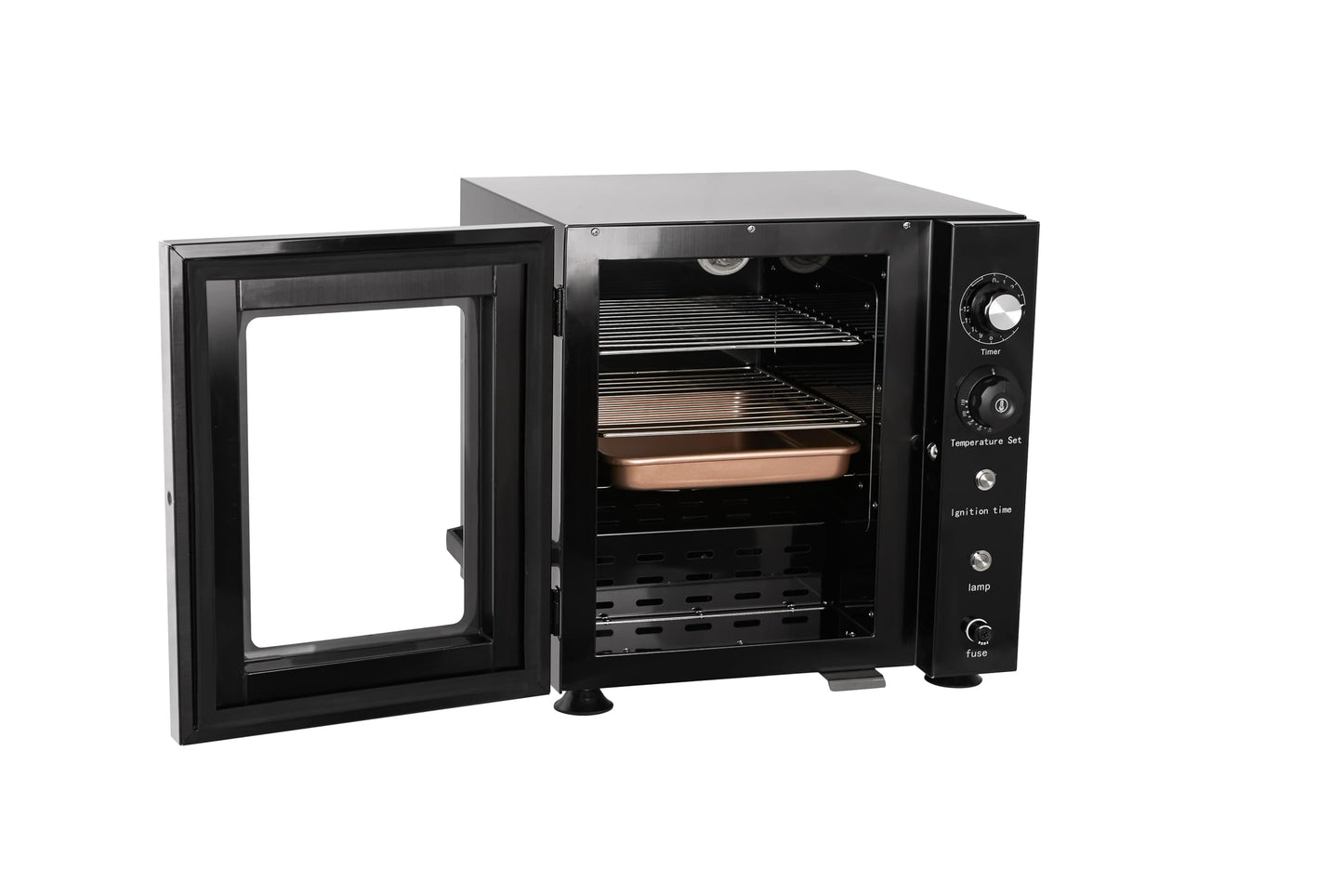 Hakka Electric Indoor Smoker, 30-110℃ Smoke Oven 2 Layer for BBQ Grill Indoor Home Use Countertop Smoker for Cooking Pastrami, Smoked Sausage, Bacon, Chicken, Pork (DSH-S10E)