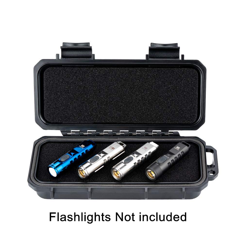 RovyVon RX10 EDC Tool Case Box, Small Organizer Storage to Protect Gears Gadgets, 1PCS, 6.89" x 3.21" x 1.45" (Black)