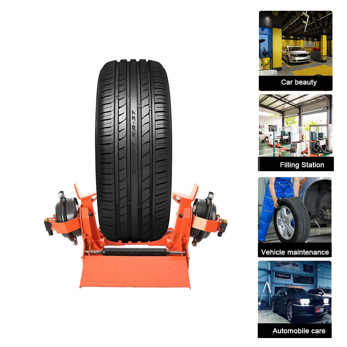 Lfhelper Tire Clamp Heavy Duty Dismounting Tire Changer Truck Tyre Changing, Manual Portable Pneumatic Tire Presser for Wheel Diameter 10R/11R/12R/13R/22.5/295R/315R22.5, 800-900-1000-11-12-13