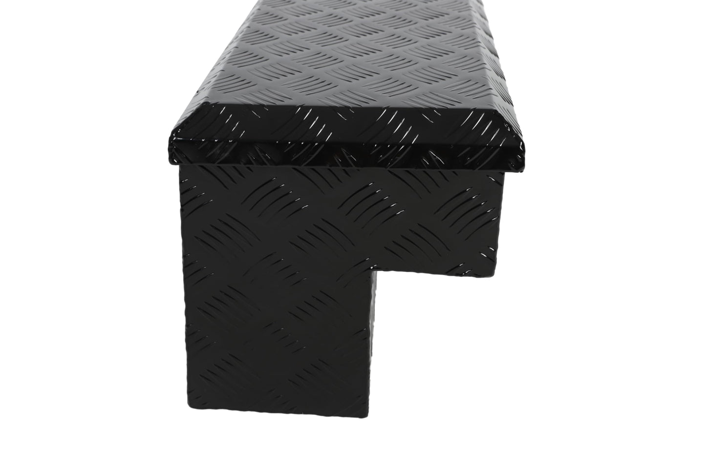 Minseter Black Aluminum 36 Inch Side Mount Tool Box, Side Truck Box with Paddle Latch