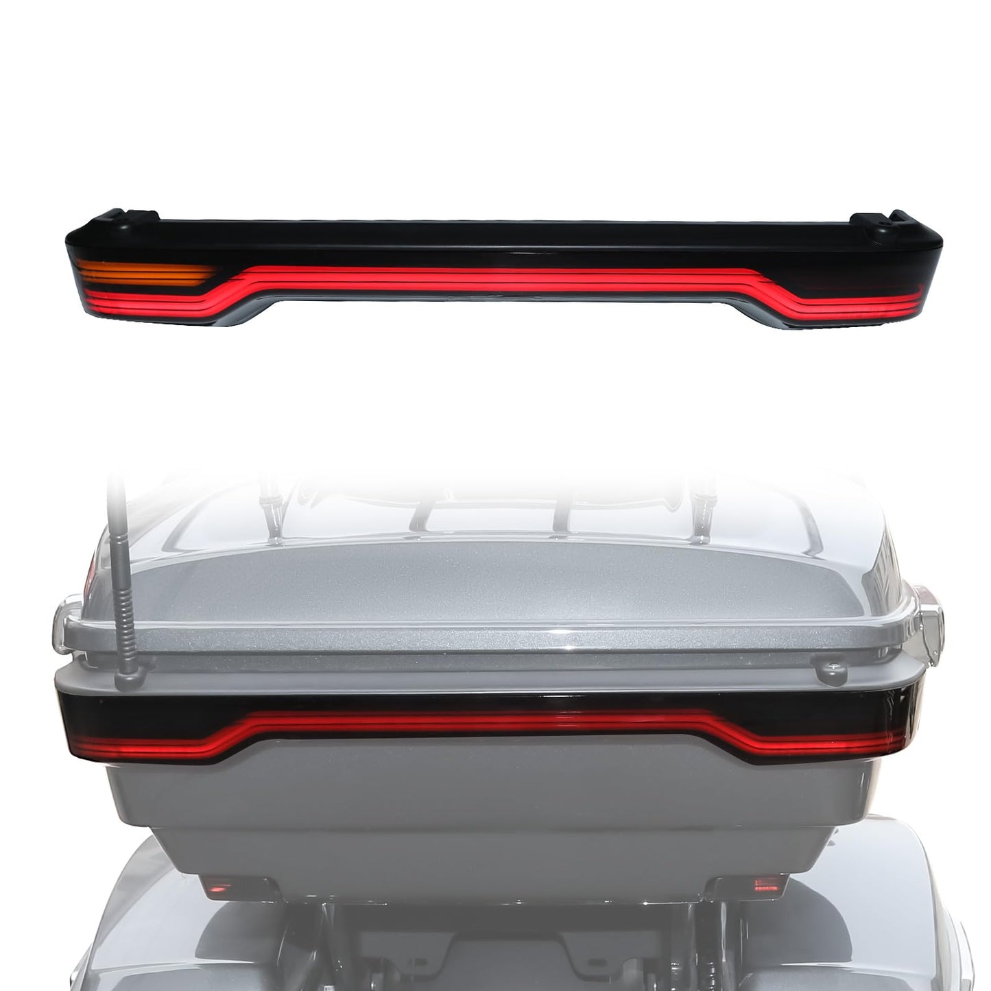 LED King Tour Pack Tail Light, 3 in1 LED Trunk Running Brake Turn Tail Lamp for Harley Touring Road Glide Street Glide Electra Glide Ultra Limited 2014-2025 Accessories