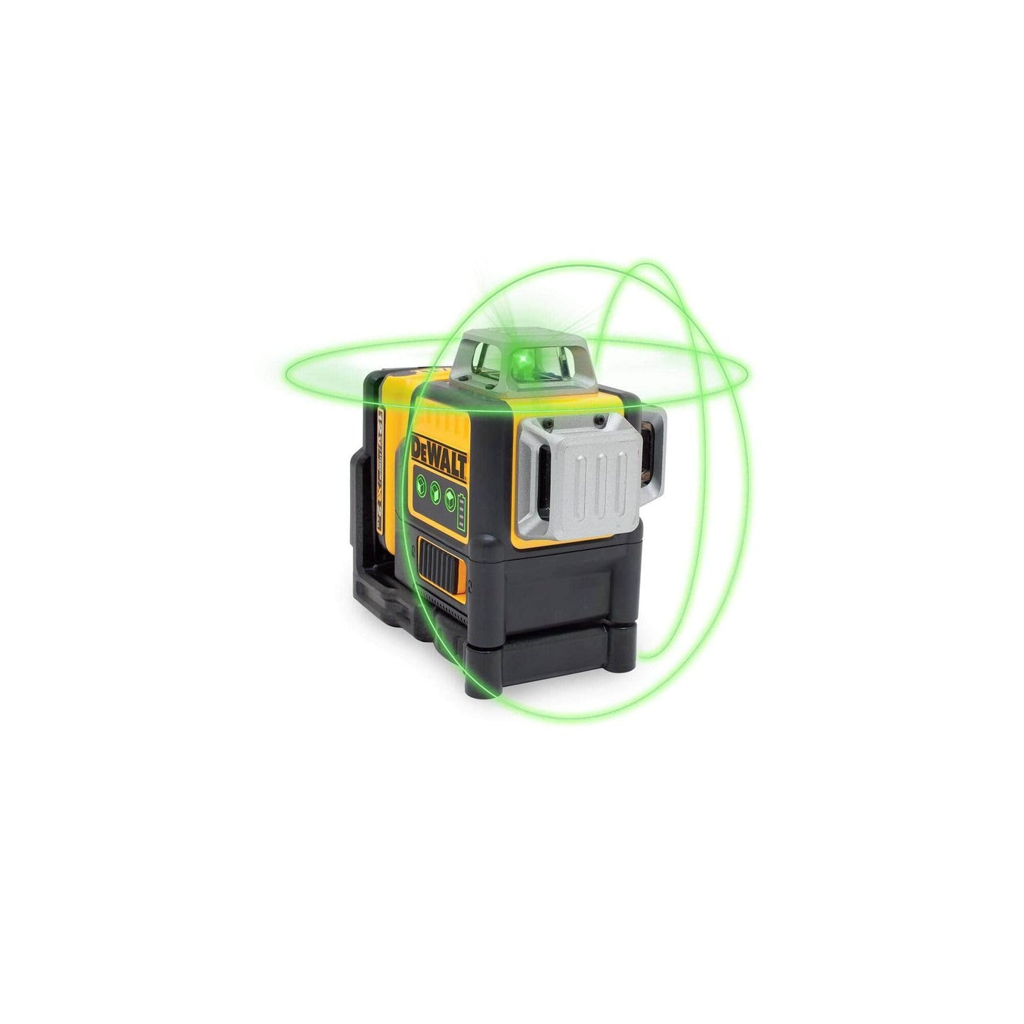 DEWALT Laser Level 360 Self Leveling, 3 Way Green Laser Leveler Tool 12V MAX with 2.0Ah Battery, Charger and Durable Carrying Case, 100 Ft, Tripod Compatible (DW089LG)