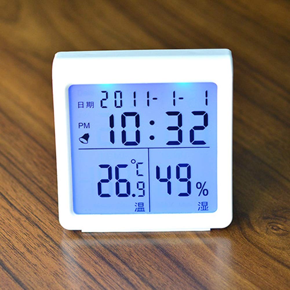 Hygrothermograph Thermometer Digital Multifunctional Gauge,High-Precision Digital Wet and Dry Temperature and Humidity Meter