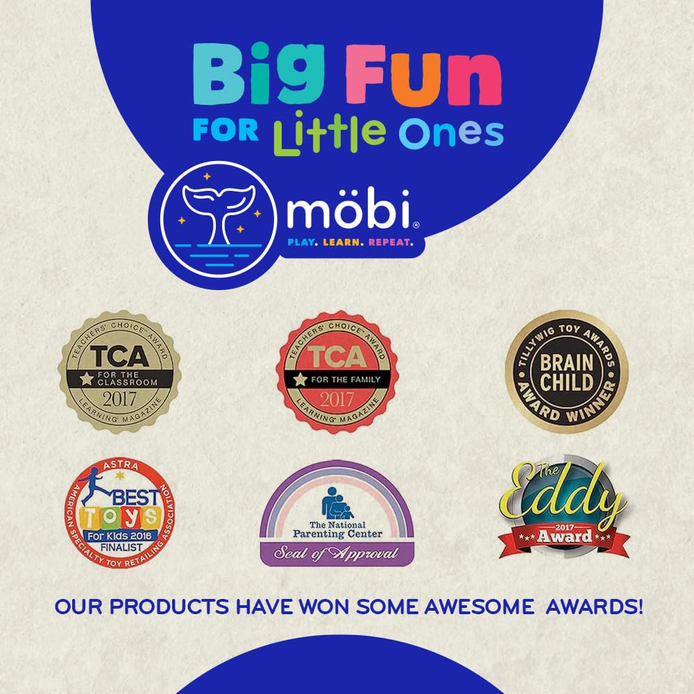Mobi Skwooshlz Water Squeeze Bulbs - Silicone Baby Bath Toys, Baby Bathtub Toys for Toddlers, Latex and BPA Free, Food Grade Silicon, Easy to Clean - Toddler Ages 1-3 (Pack of 2)