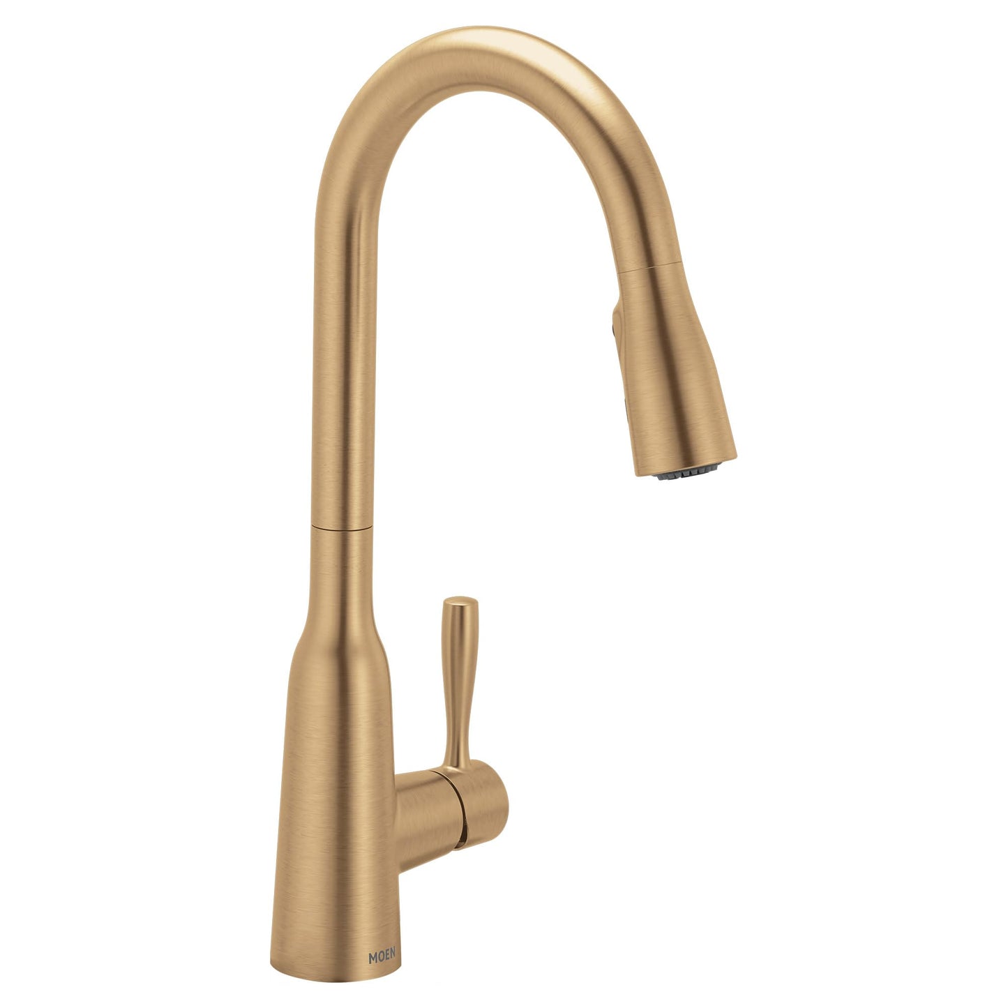 Moen Orivesi Bronzed Gold One-Handle High Arc Pulldown Kitchen Faucet with Power Boost, 87891BZG