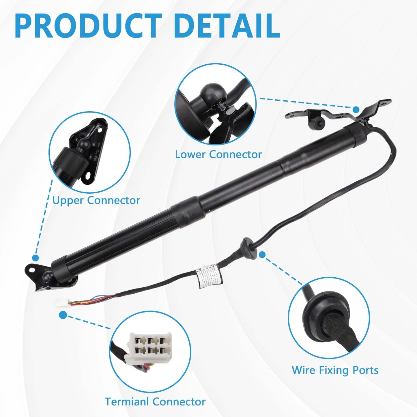 Left & Right Liftgate Actuator Compatible with Toyota 2013-2018 RAV4 Electric Rear Hatch Lift Struts Trunk Tailgate Power Shock Support Replaces 6892009010 6891009010