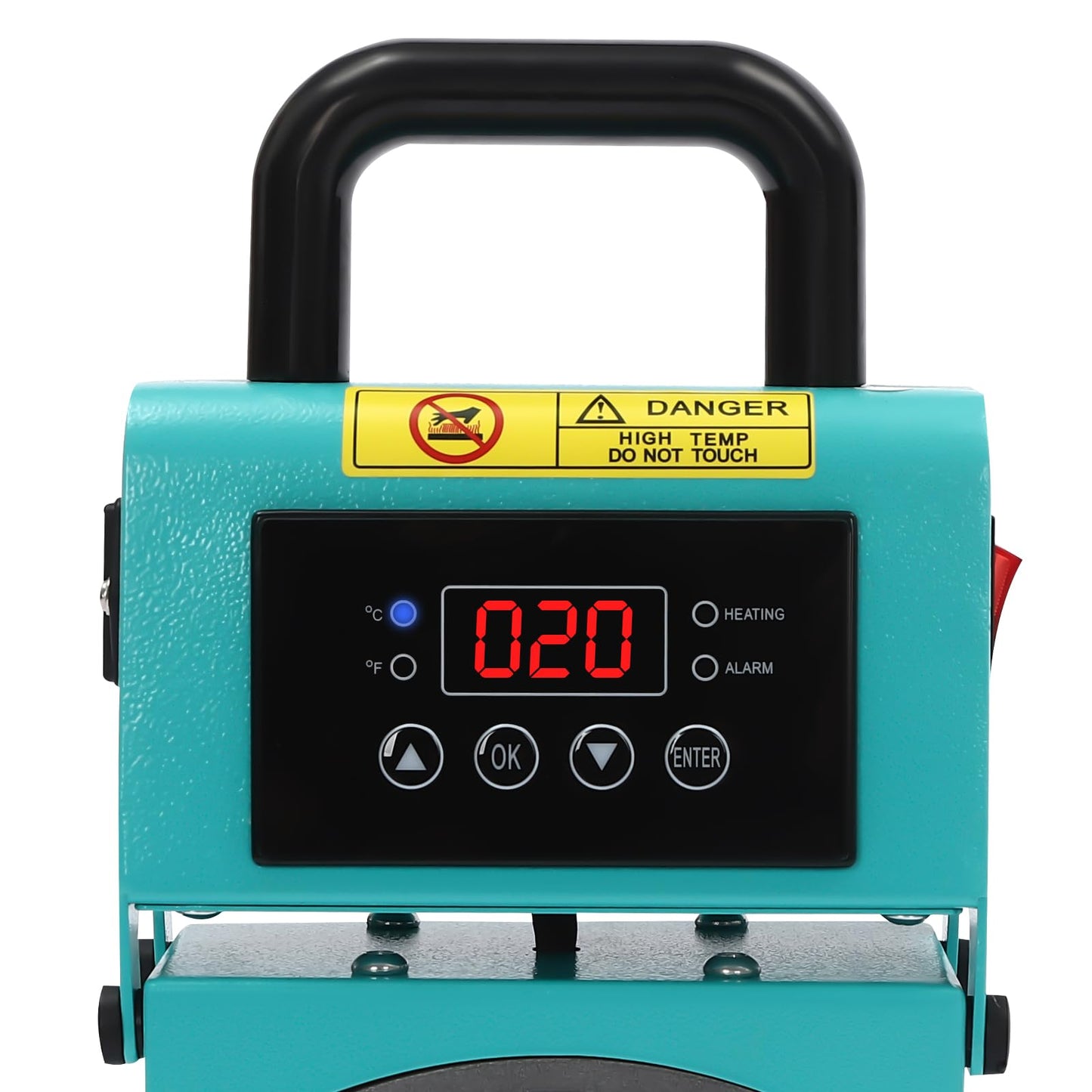 Hat Heat Press Machine 350W Power Press Industrial Digital Sublimation Heat Press Machine Multifunctional Professional Semi-Automatic Heat Press Transfer Machine for Cap T-Shirt Pillowcase