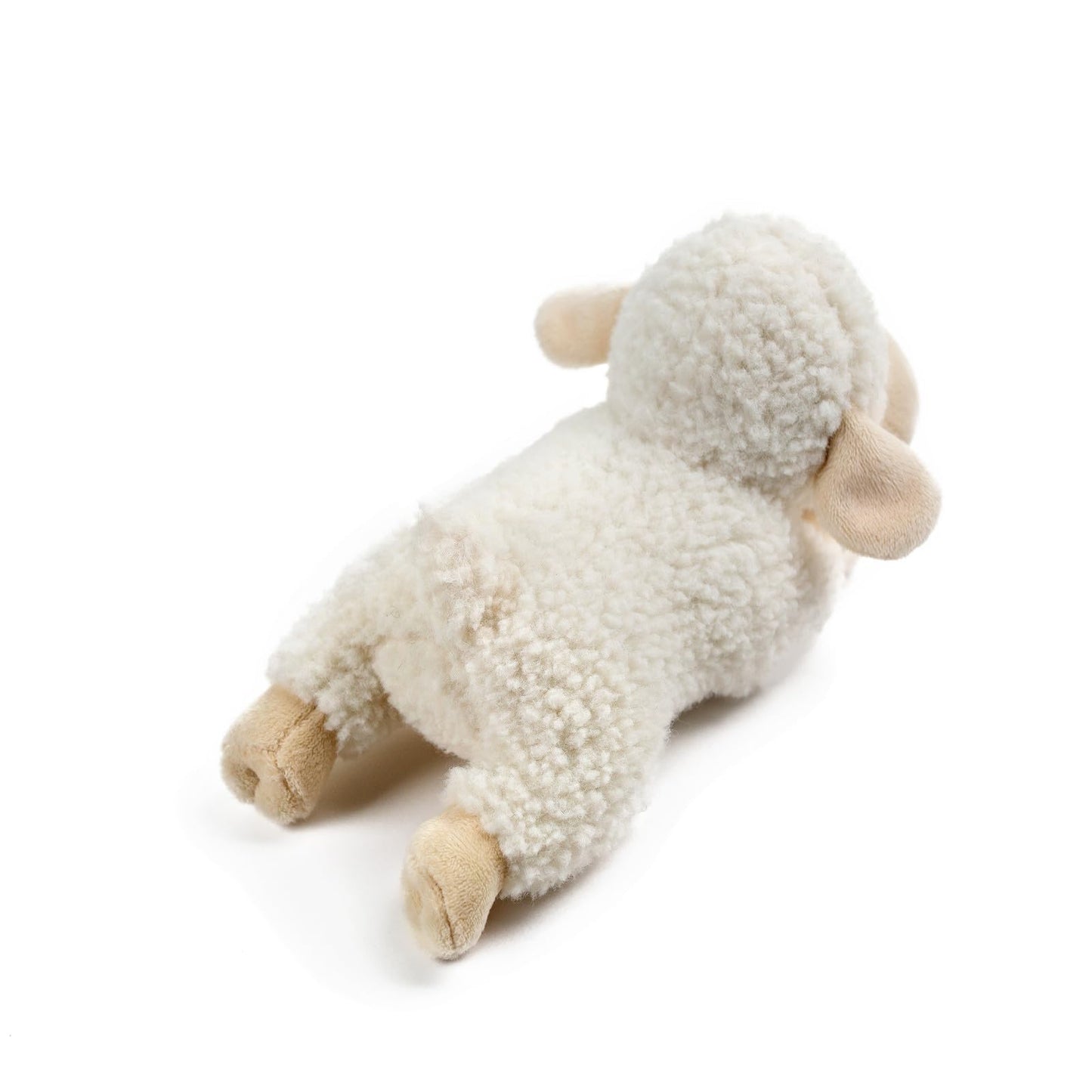 Tiny Heart Sheep Stuffed Animal, Lamb Stuffed Animal, Sheep Plush Toy, Cute Soft Stuffed Lamb Kids Boys and Girls Birthday Baby Home Decor Cuddly White Lamb Toys (Prone Position)