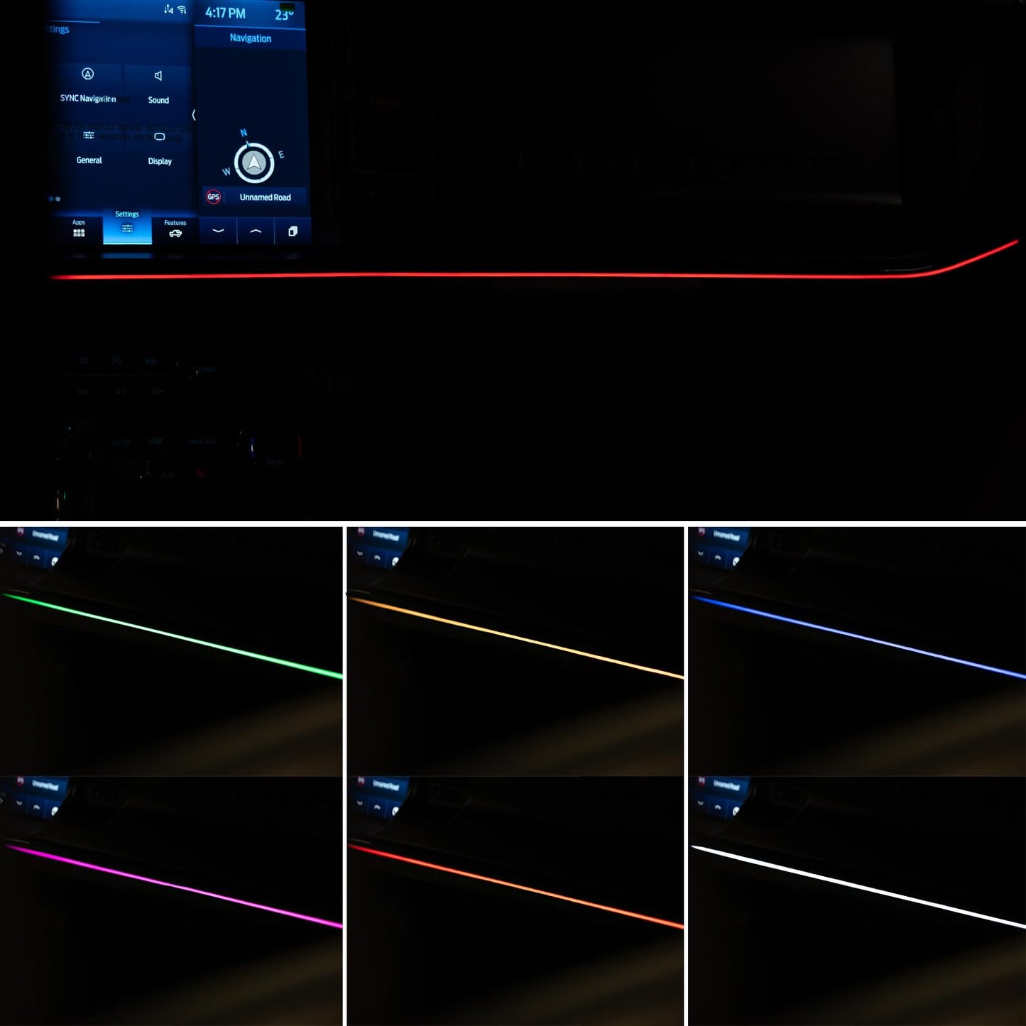 Led Ambient Lighting for Ford Bronco 2021-2026 Atmosphere Light LED Neon Strip Light