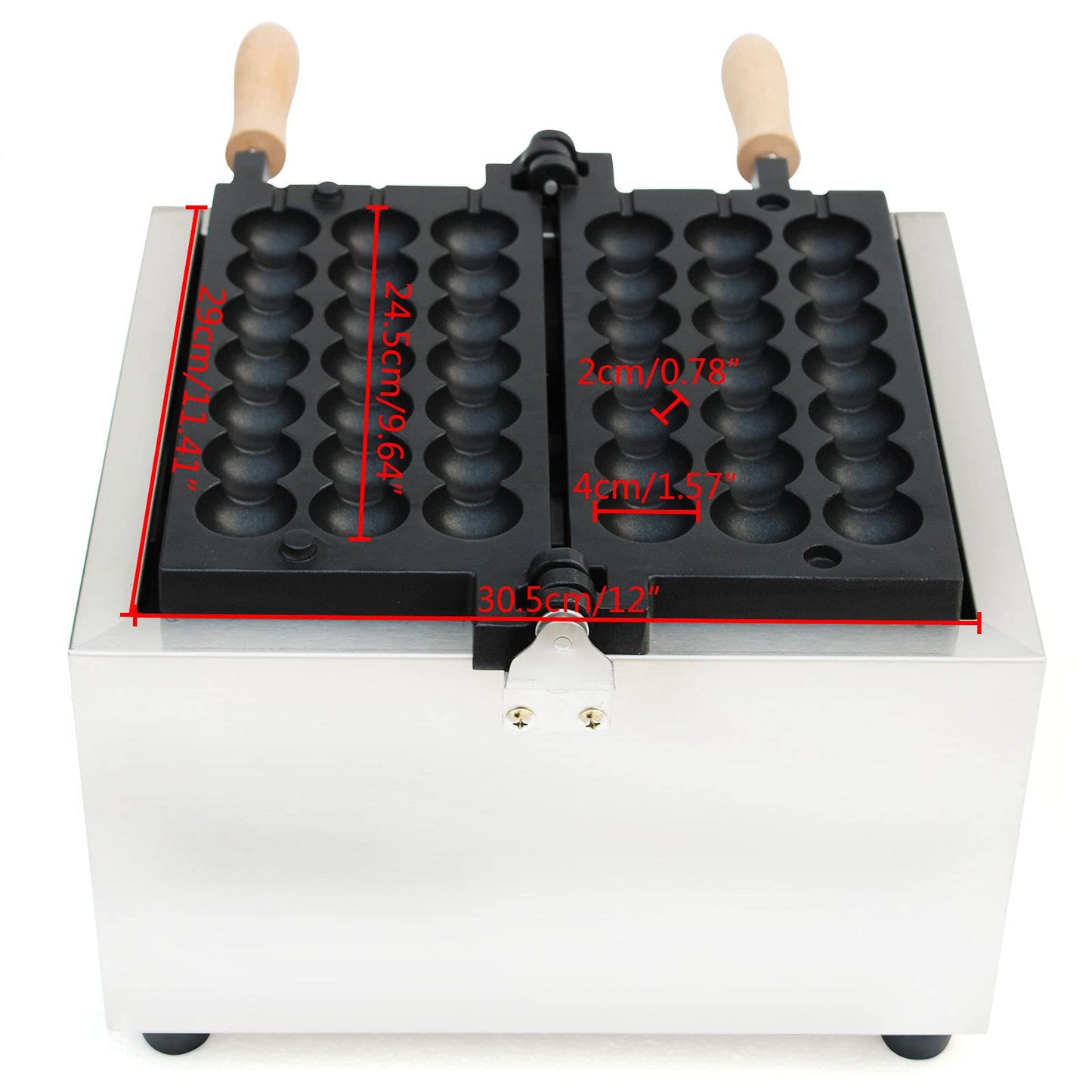 Commercial Bubble Waffle Maker, 1500W Electric Waffle Bites Ball Machine, Mini Nonstick Pancakes Muffins Baking Machine, Popular Snack Equipment For Bakeries, Restaurants