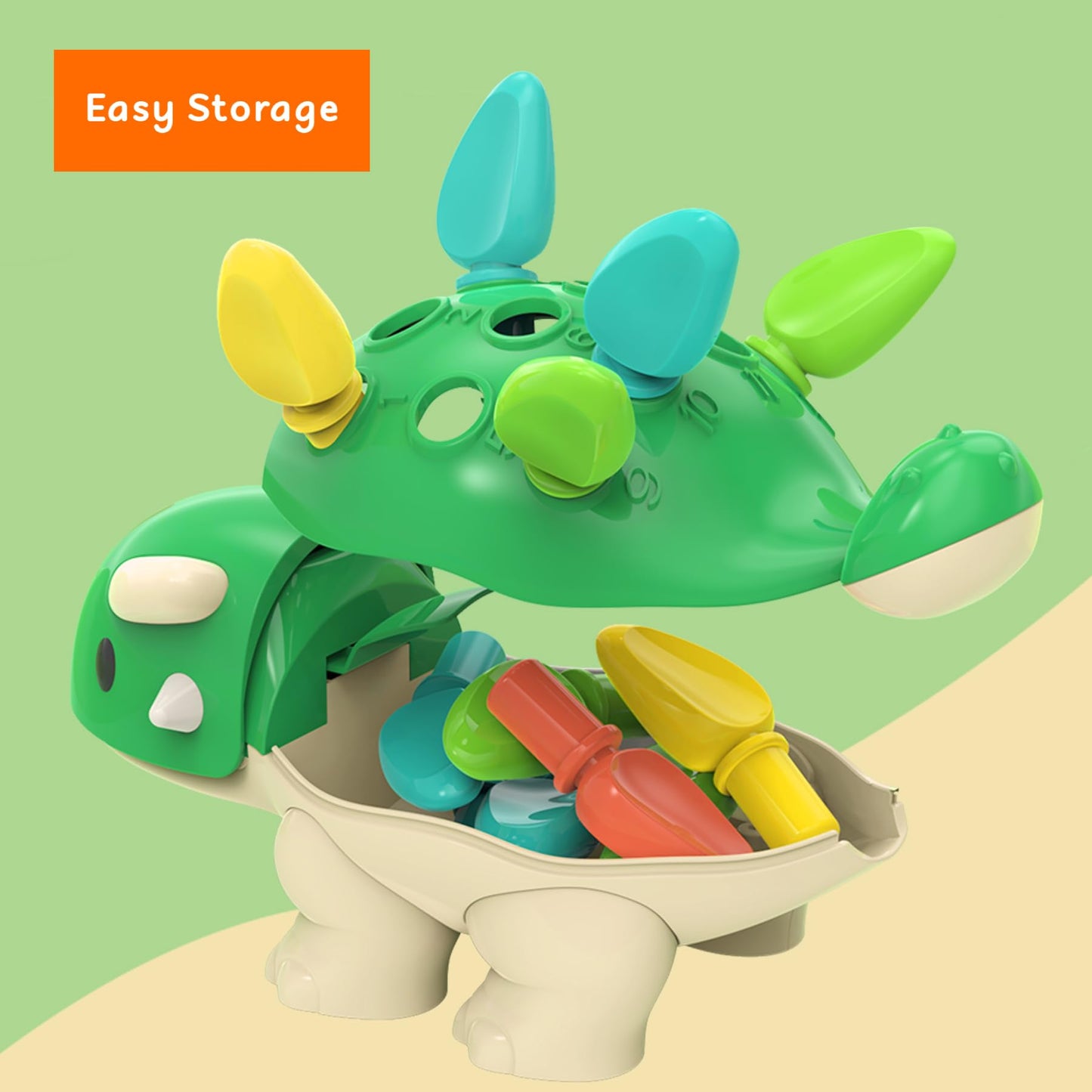 Toddler Montessori Toys Educational Dinosaur Game Learning Activities - Gifts for 6 9 12 18 Month Age 1 2 3 4 One Year Old Boy Girl Kid Birthday - Baby Sensory Fine Motor Skills Developmental Toys