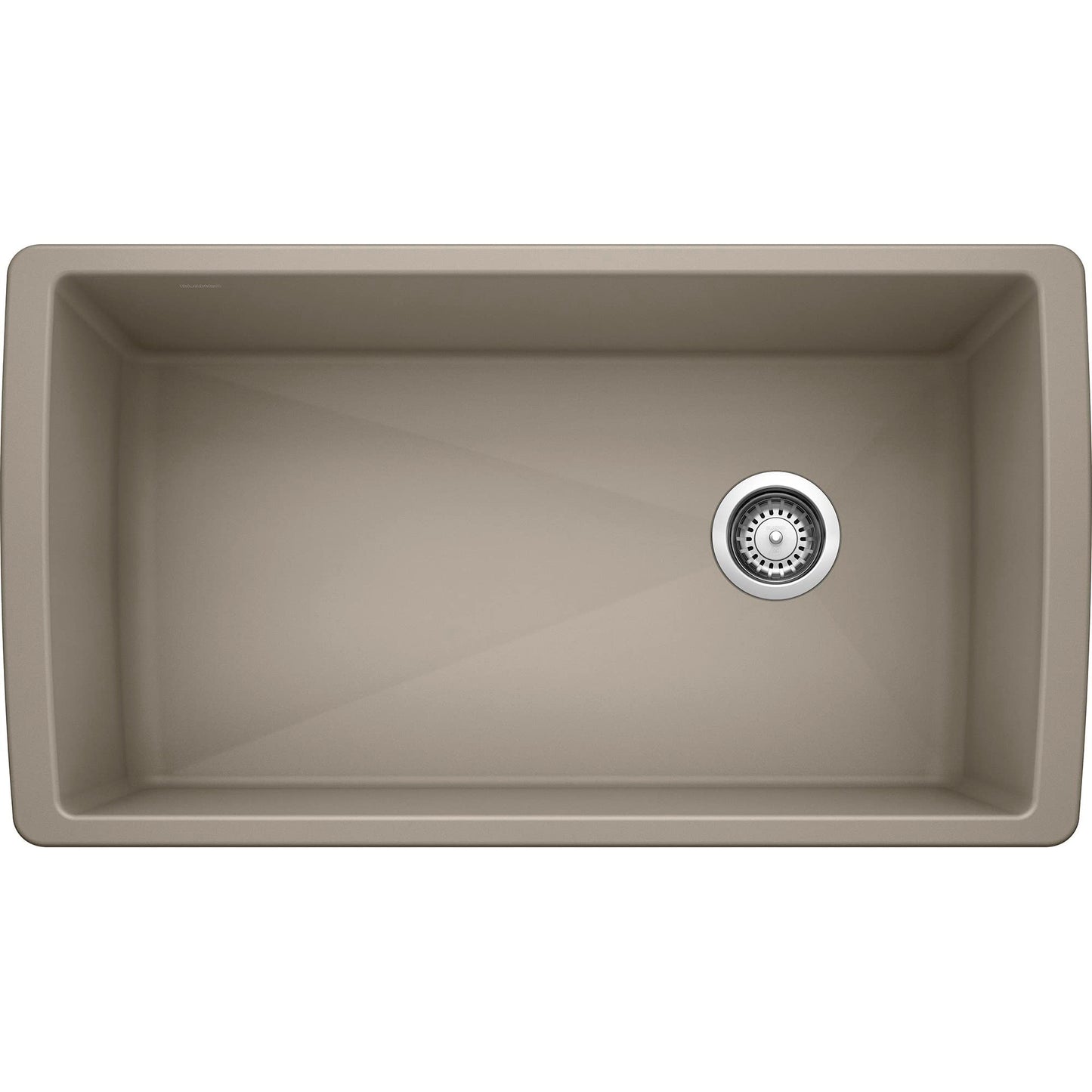 BLANCO, Trufle 441765 DIAMOND SILGRANIT Super Single Undermount Kitchen Sink, 33.5" X 18.5"