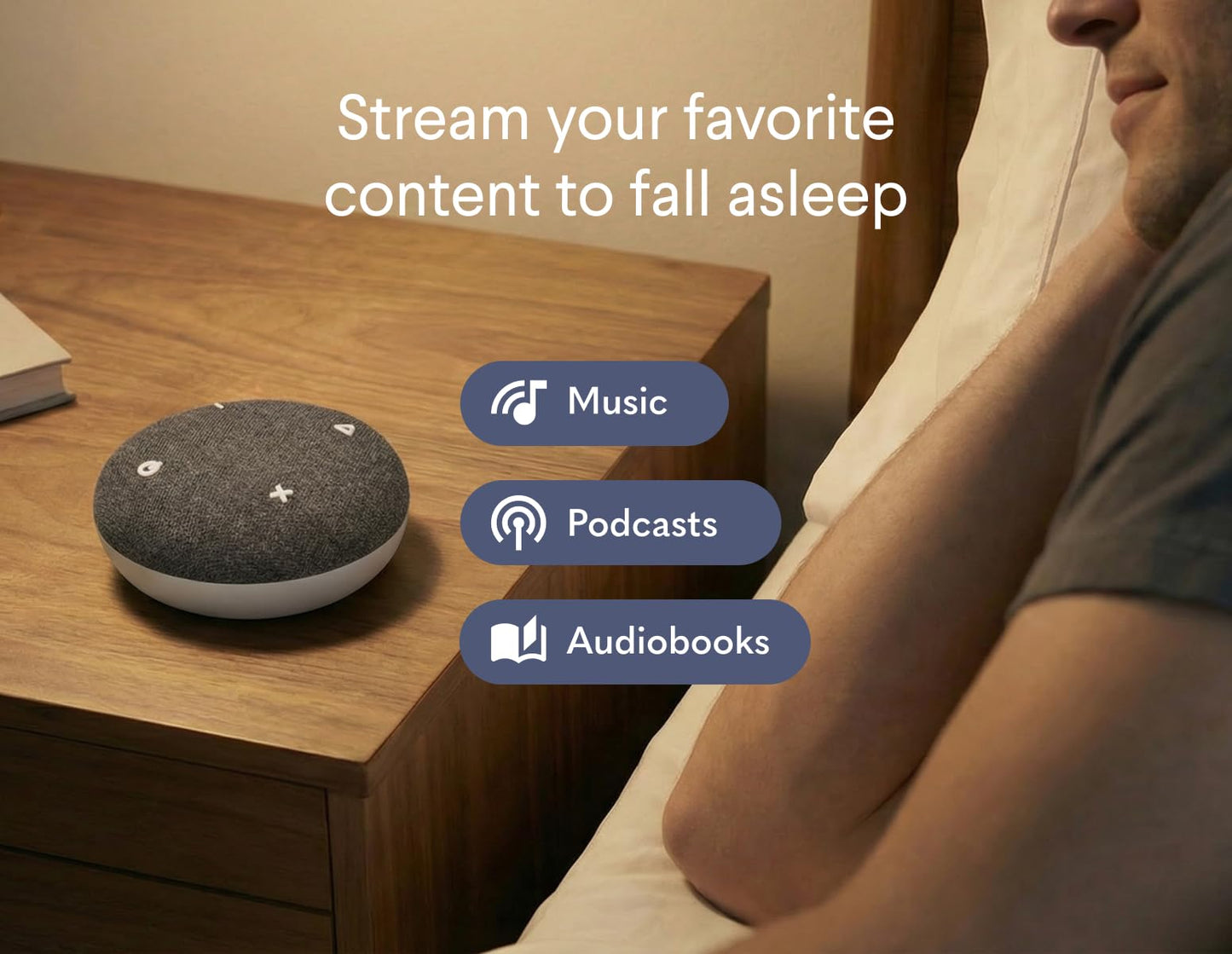 SNOOZ Go 2 Portable White Noise Sound Machine |12 Soothing Sounds | 3-in-1 Bluetooth Speaker & Night Light | Rechargeable Travel Sleep Aid for Adults, Kids | Baby Registry | Bedroom Essential