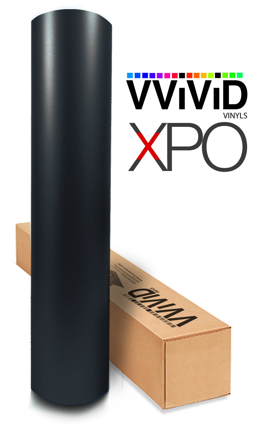 VViViD Black Matte Car Wrap Vinyl Roll with Air Release 3MIL-VViViD8 (100FT X 5FT)