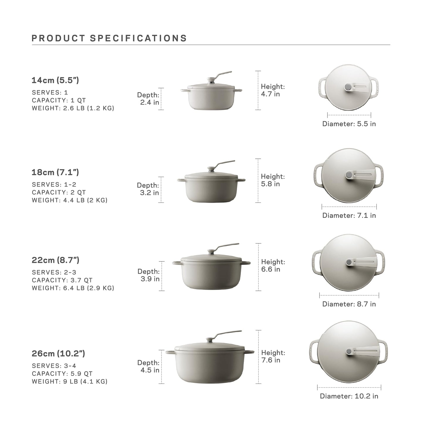 Vermicular Oven Pot 2.0 | Lightweight Enameled Cast Iron Pot | 18cm (2 Qt) | Non-Toxic | Induction-compatible | Dutch Oven | Made in Japan | Matte Black