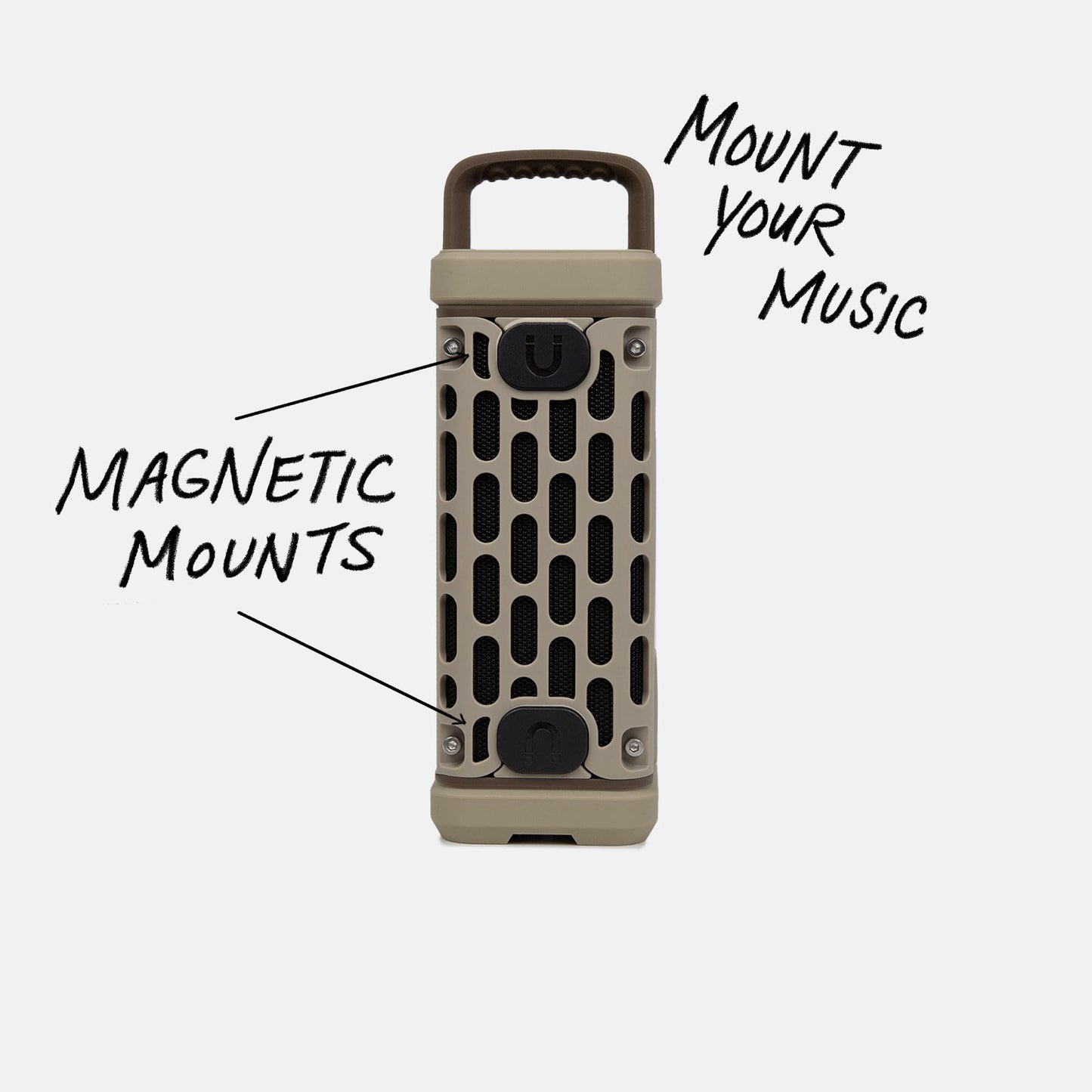 Turtlebox Ranger: Loud! Outdoor Portable Bluetooth 5.4 Speaker | Rugged, Waterproof, Ultra-Portable | Plays to 105db, Deep Bass, Shockproof, Unlimited Pairing for Full Stereo Experience, Tan