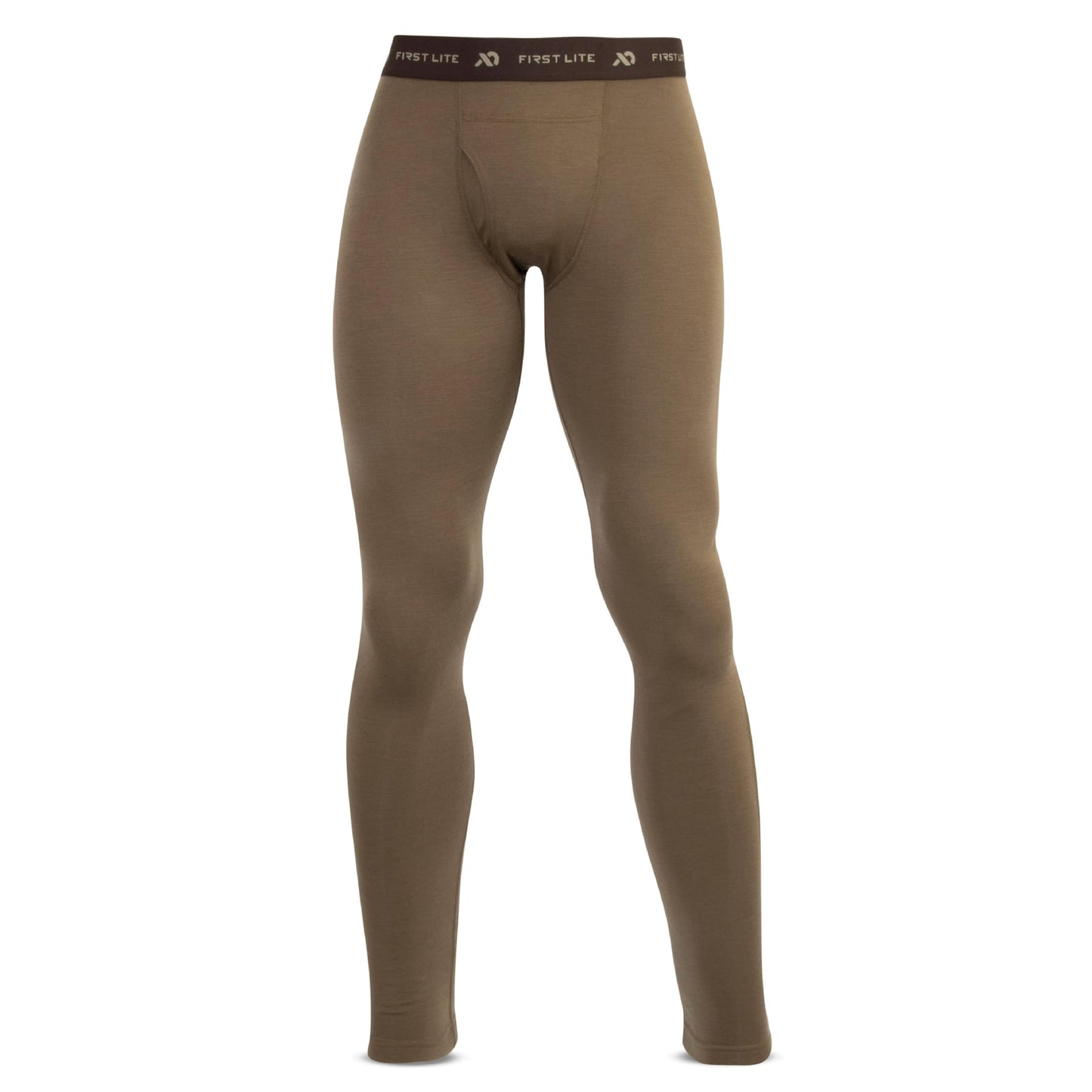First Lite Men's Kiln Long John - Midweight Merino Wool Hunting Base Layer - Dry Earth - XX-Large