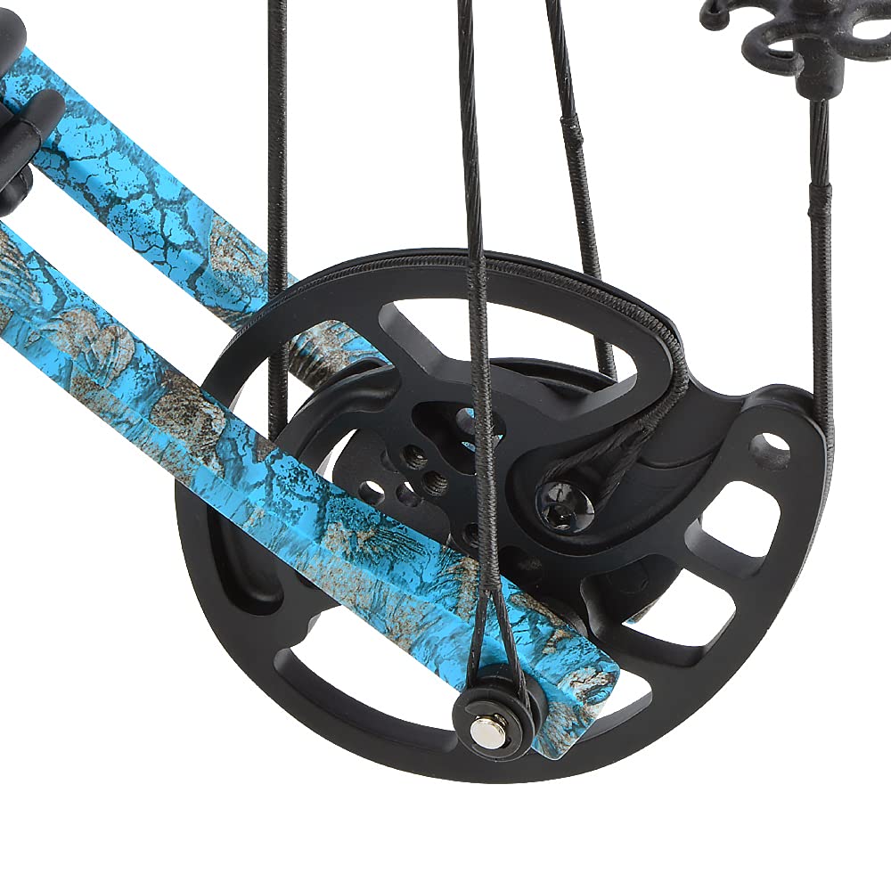 AMEYXGS Archery Compound Bows Kit Draw Weight 30-55 lbs Hunting Bow IBO 310fps Adults Archery with Hunting Accessories - Right Handed (Blue)
